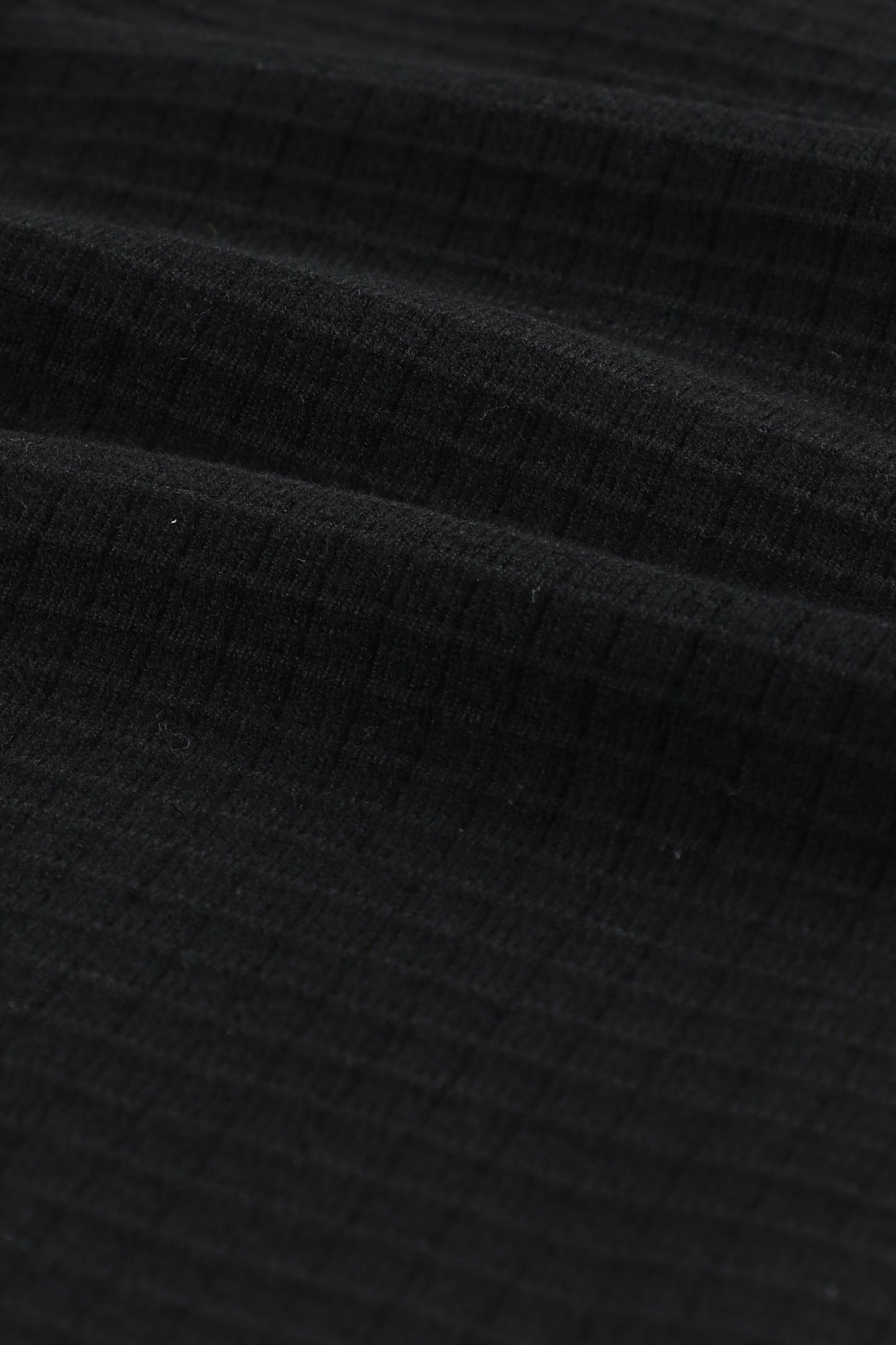 Cotton 644 Waffle Black Long Pant