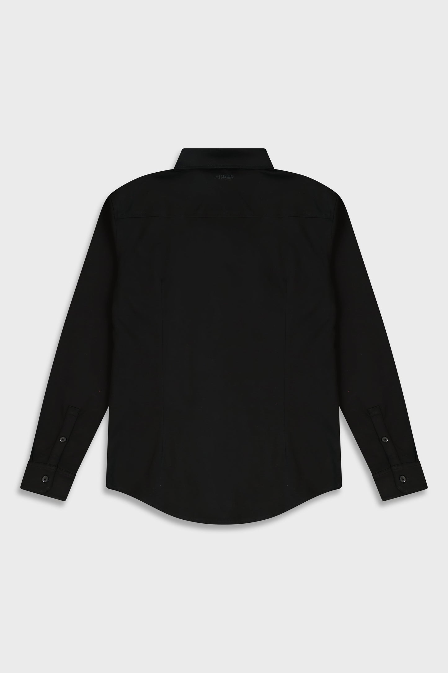 Black Mercerize 642 Button Shirt