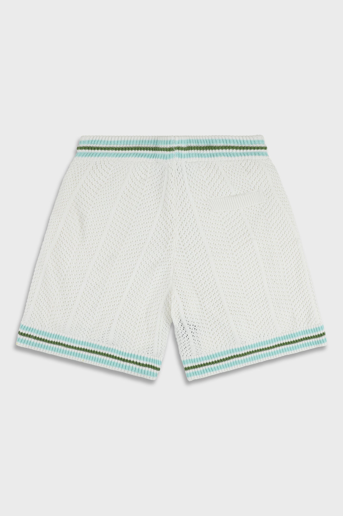 802 White Knit Short Pant