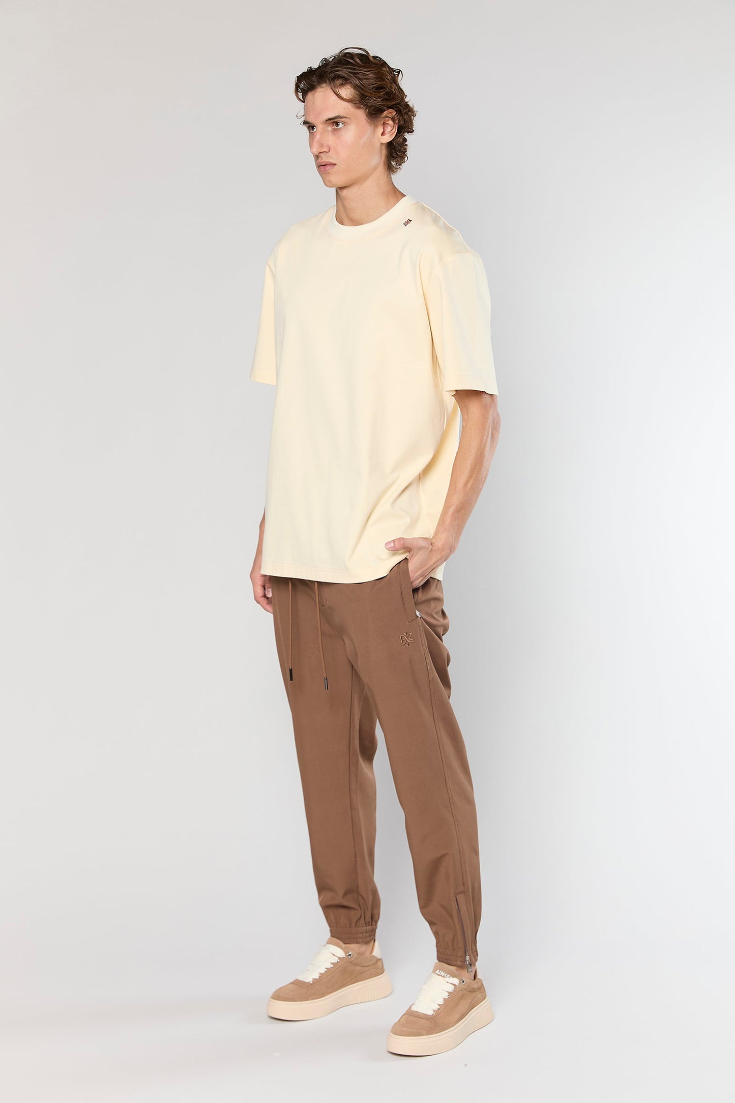 Mercerized 743 Beige T-Shirt