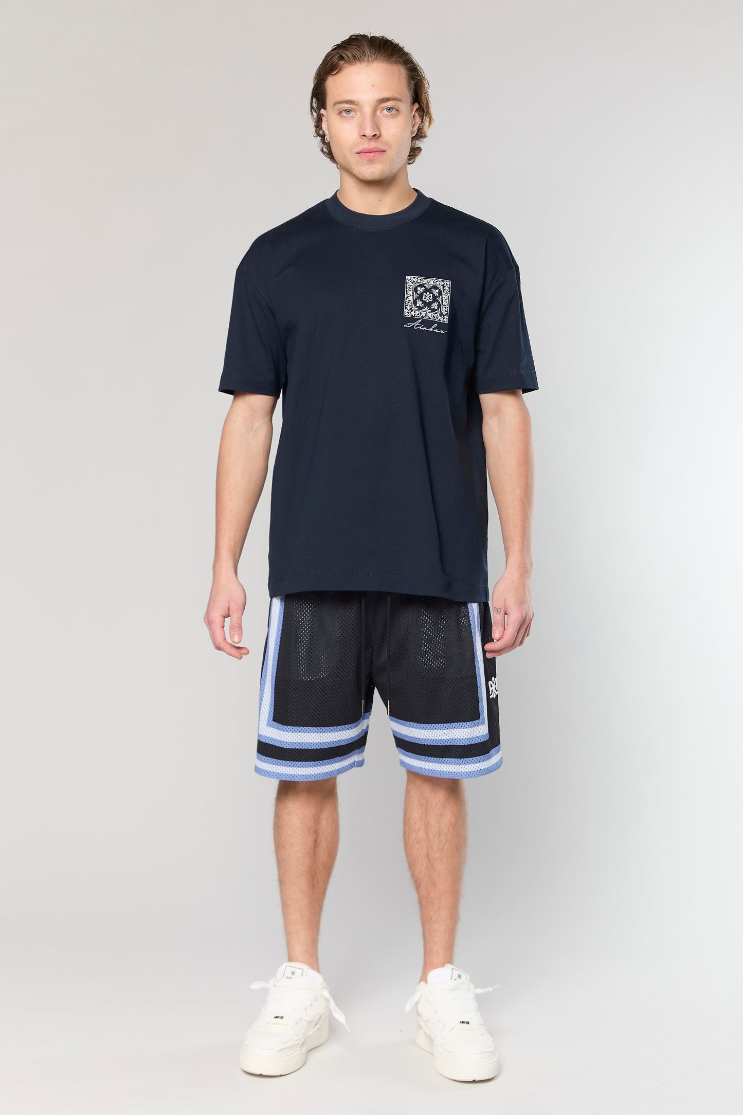 BB 712 Black/Blue Short Pant