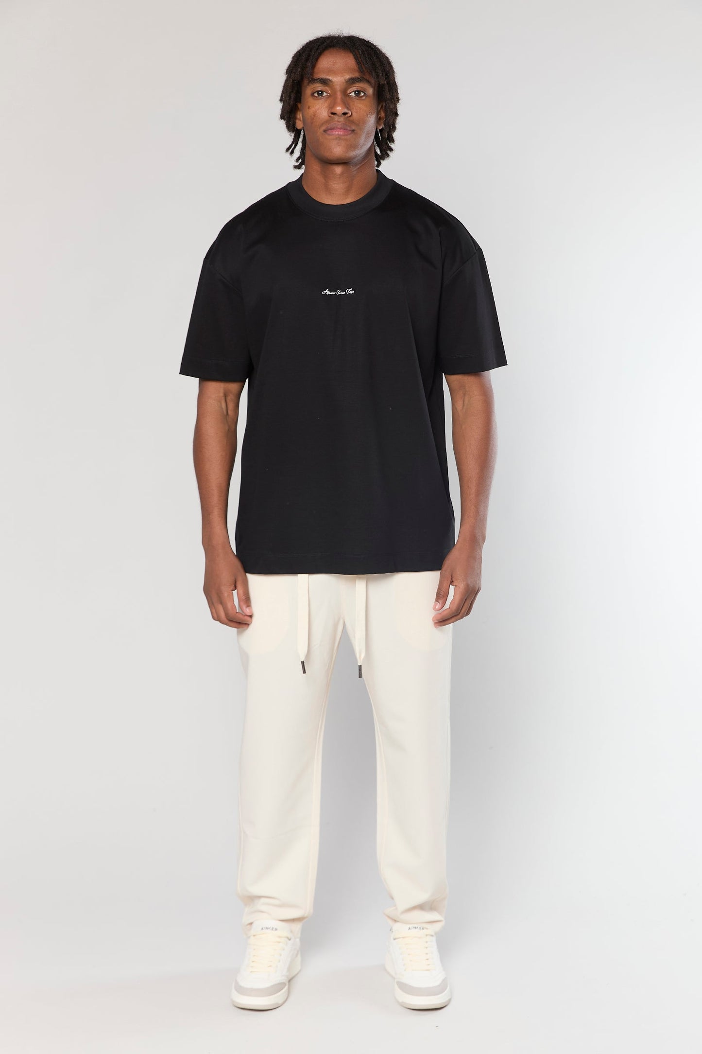 Mercerized 722 Black T-Shirt