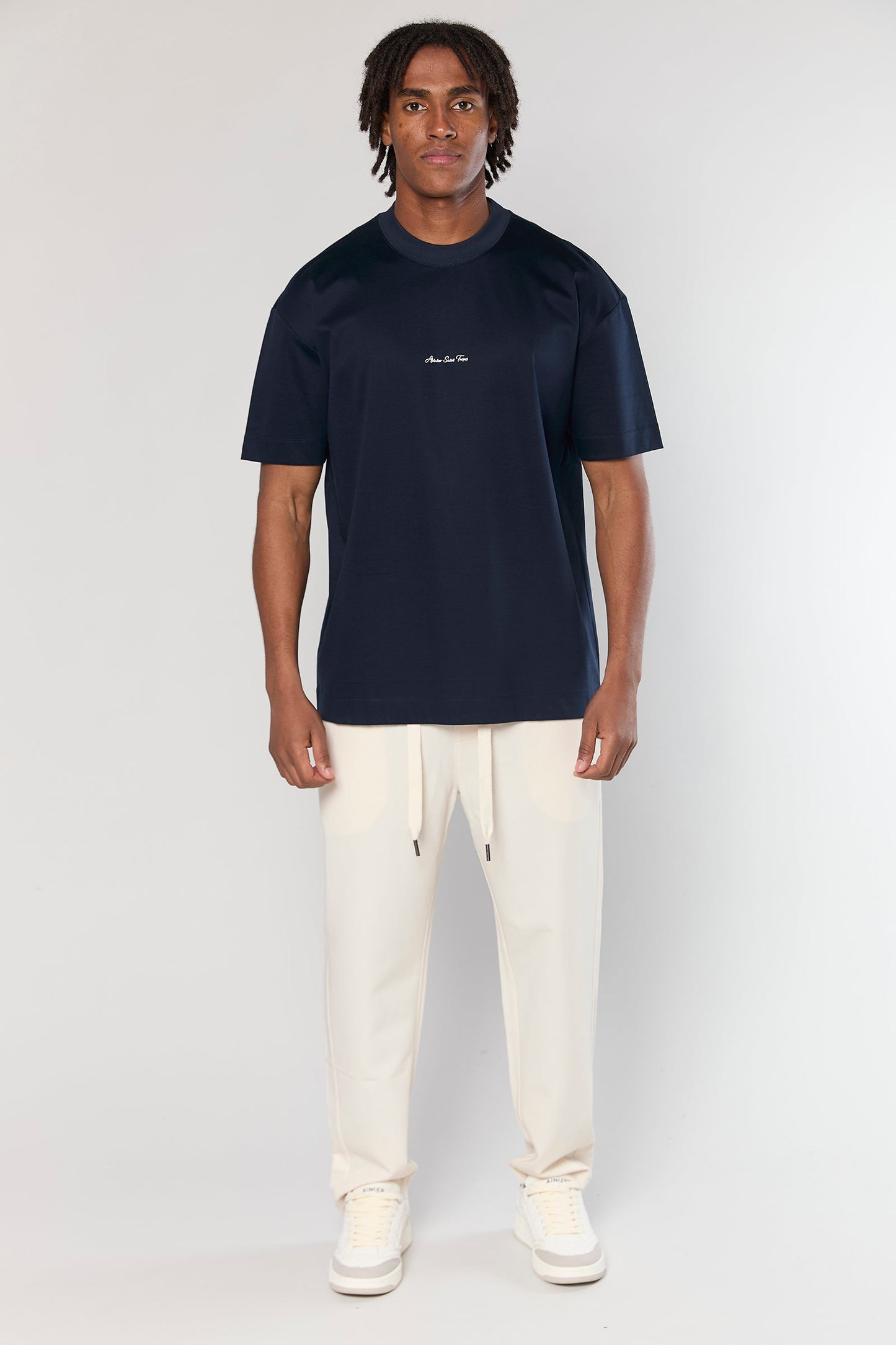 Mercerized 722 Navy T-Shirt