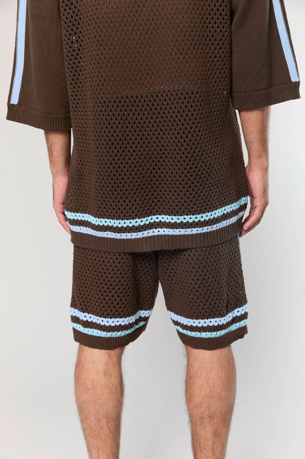 Brown Mesh 804 Short Pant