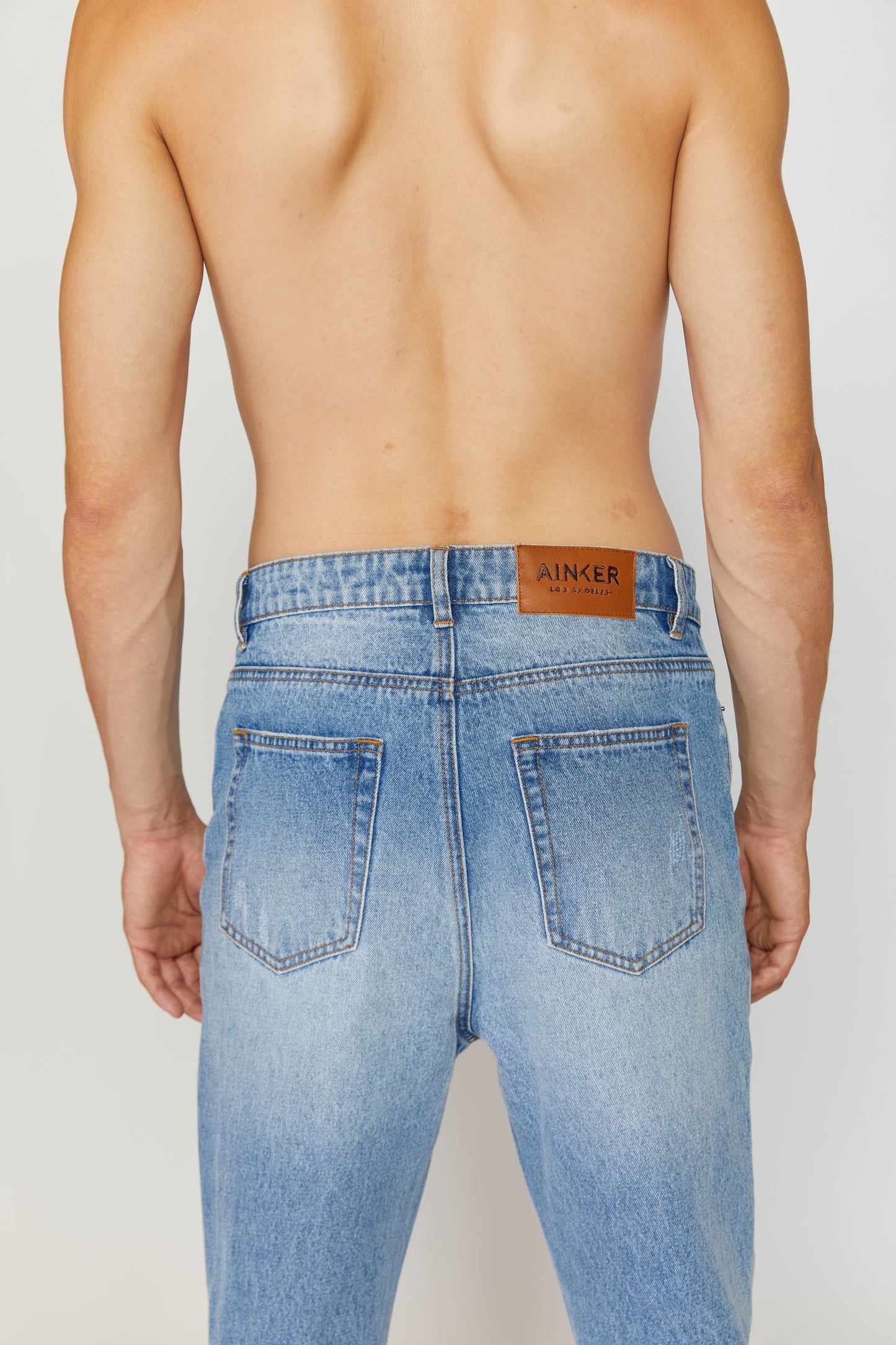 Blue Straight Jeans