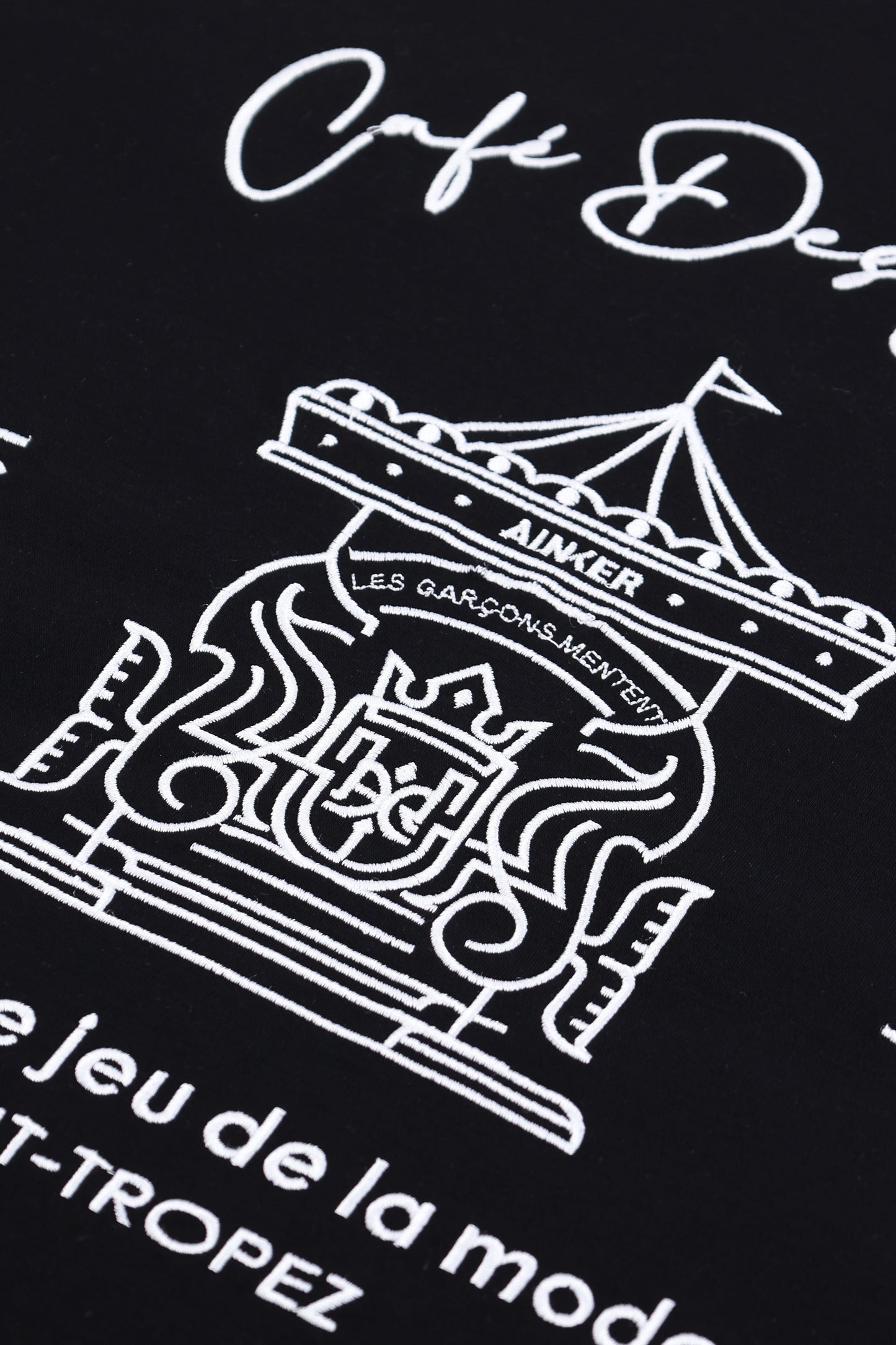 Mercerized 737 Black T-Shirt