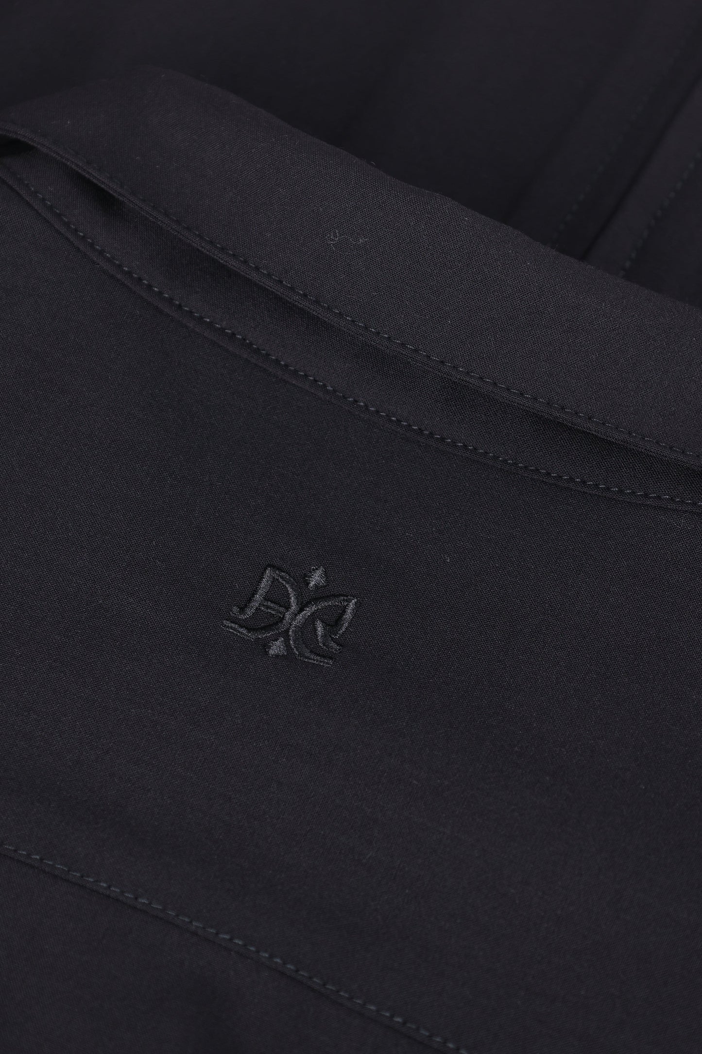 Wool Blend Black 778 Zipper Shirt