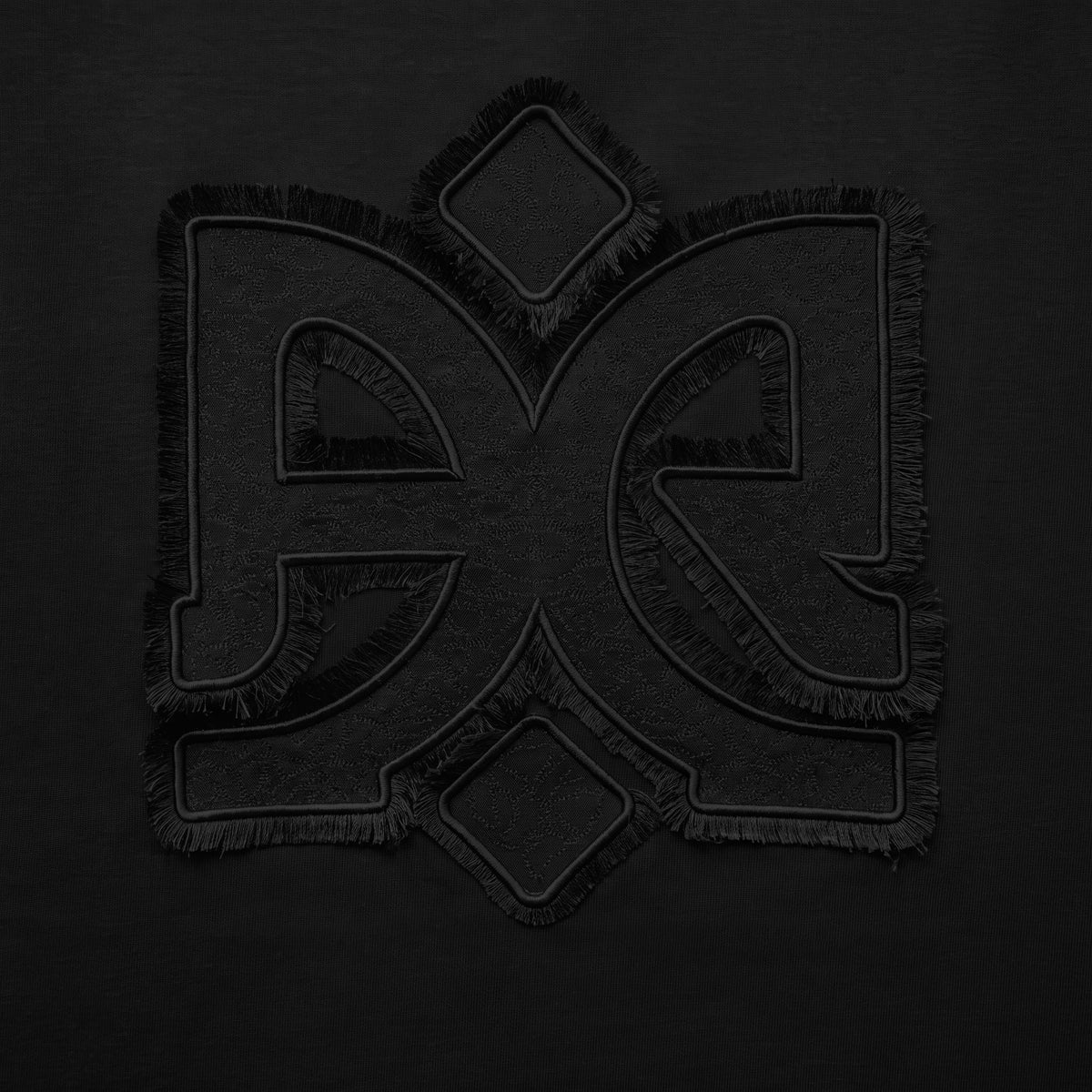 Mercerized 1043 Black T-Shirt