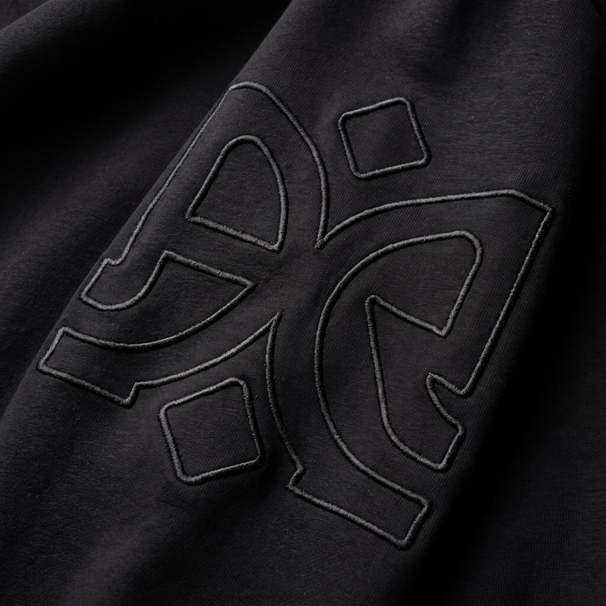Mercerized 1022 Long Black T-Shirt