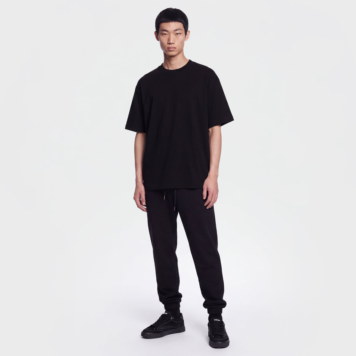 Mercerized 1043 Black T-Shirt