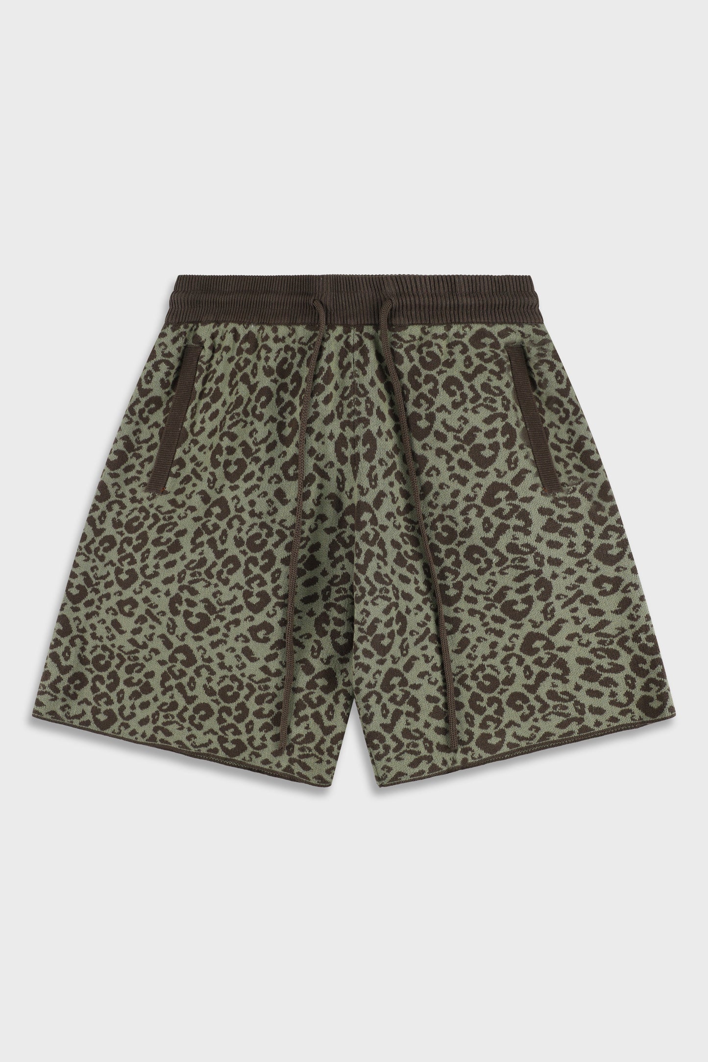 Leopard 814 Green Knit Short Pant