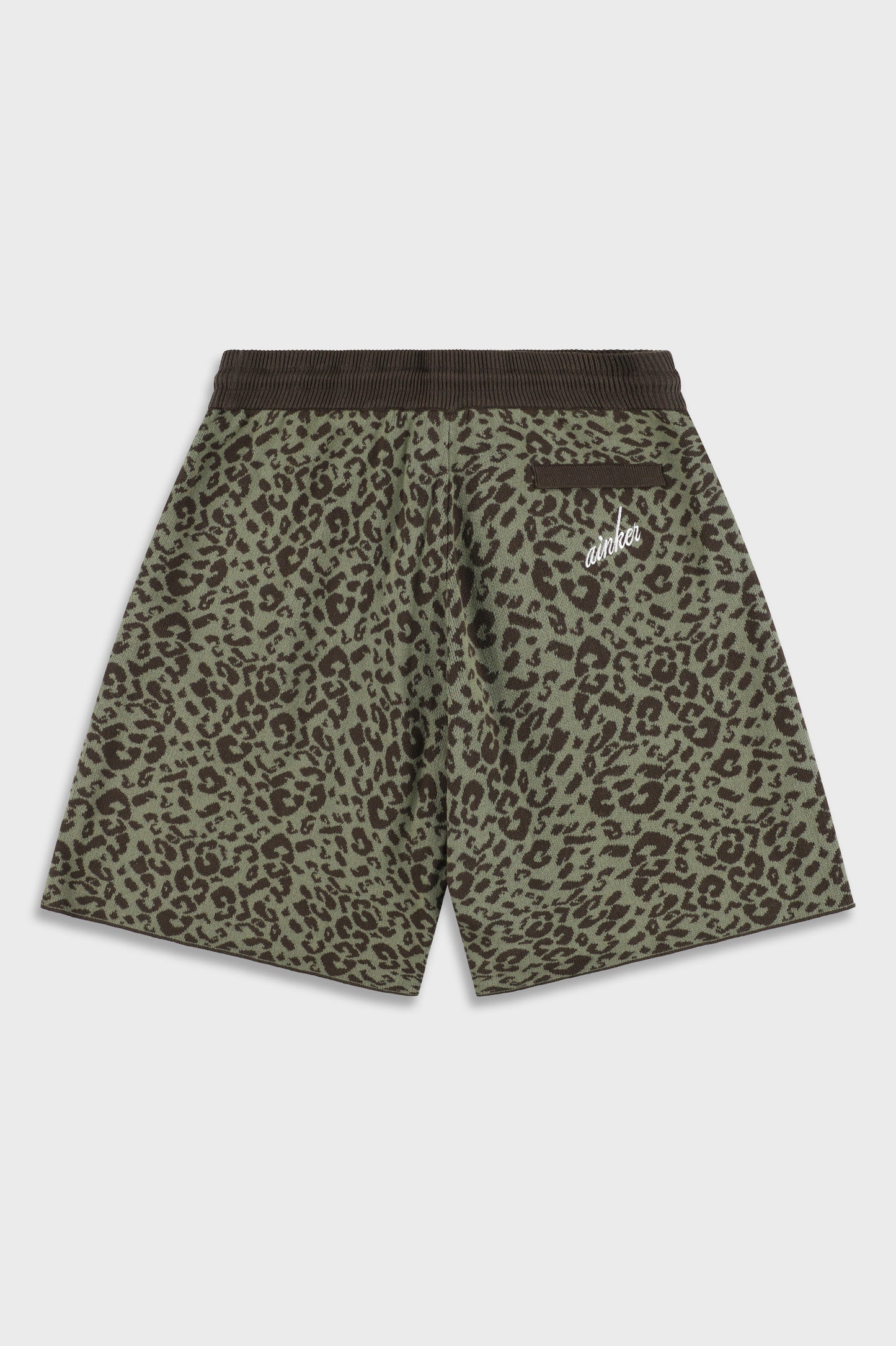 Leopard 814 Green Knit Short Pant