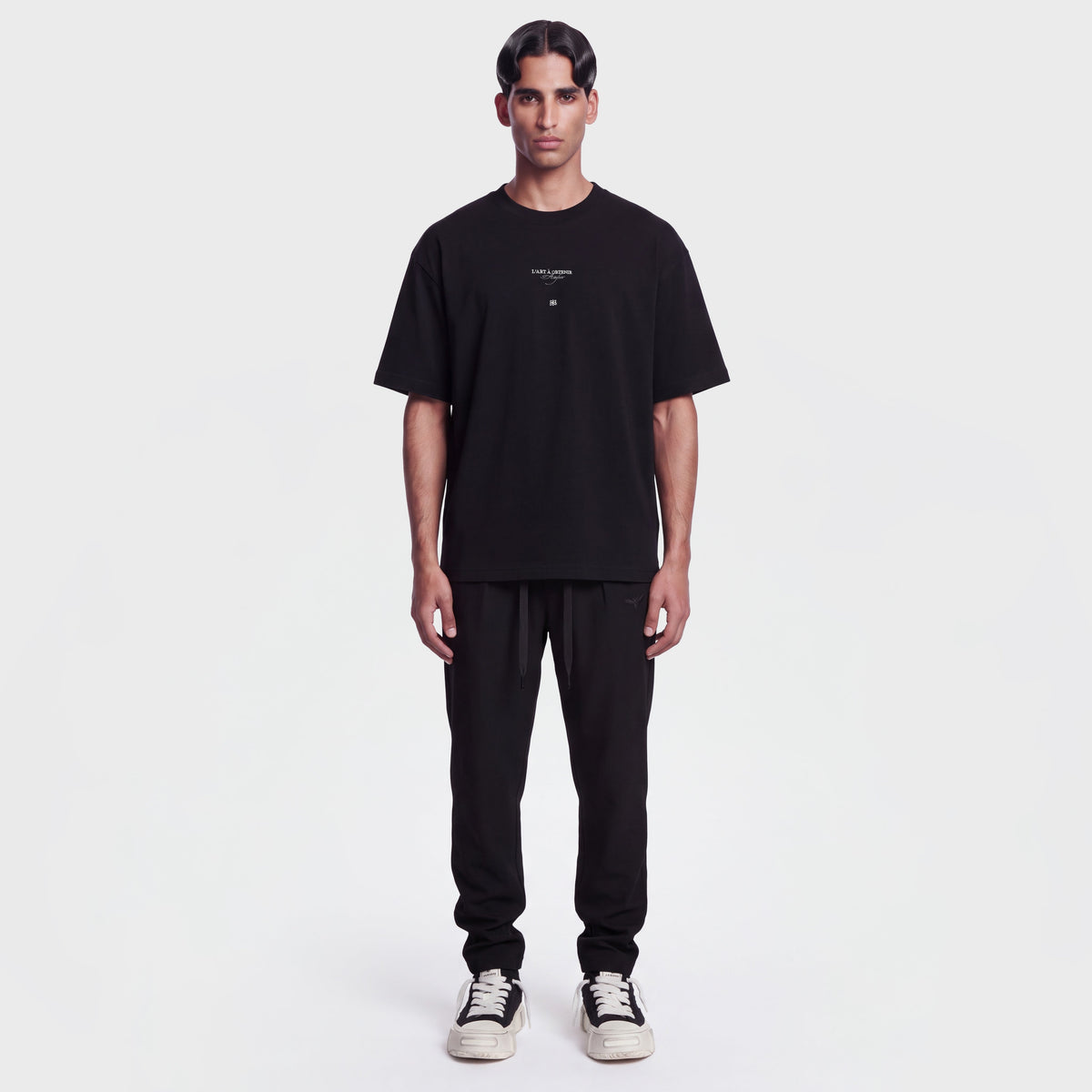 Mercerized 1019 Black T-Shirt