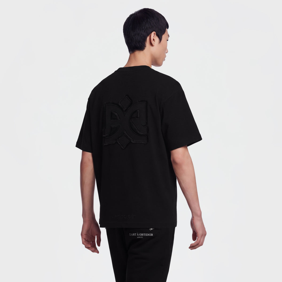 Mercerized 1043 Black T-Shirt