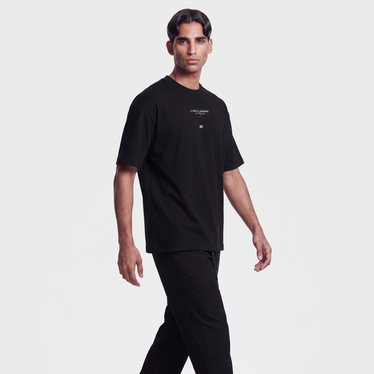Mercerized 1019 Black T-Shirt