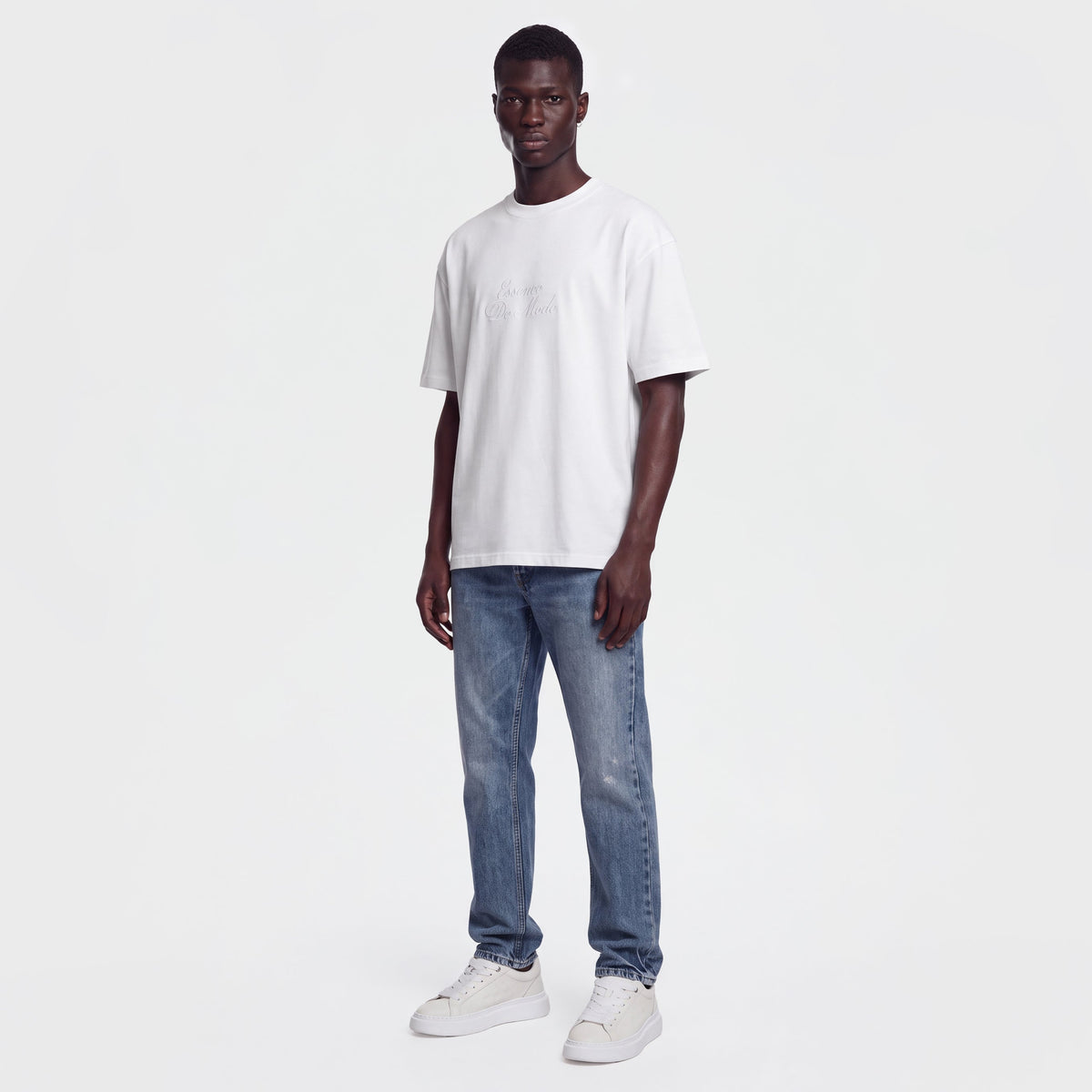Mercerized 1163 White T-Shirt