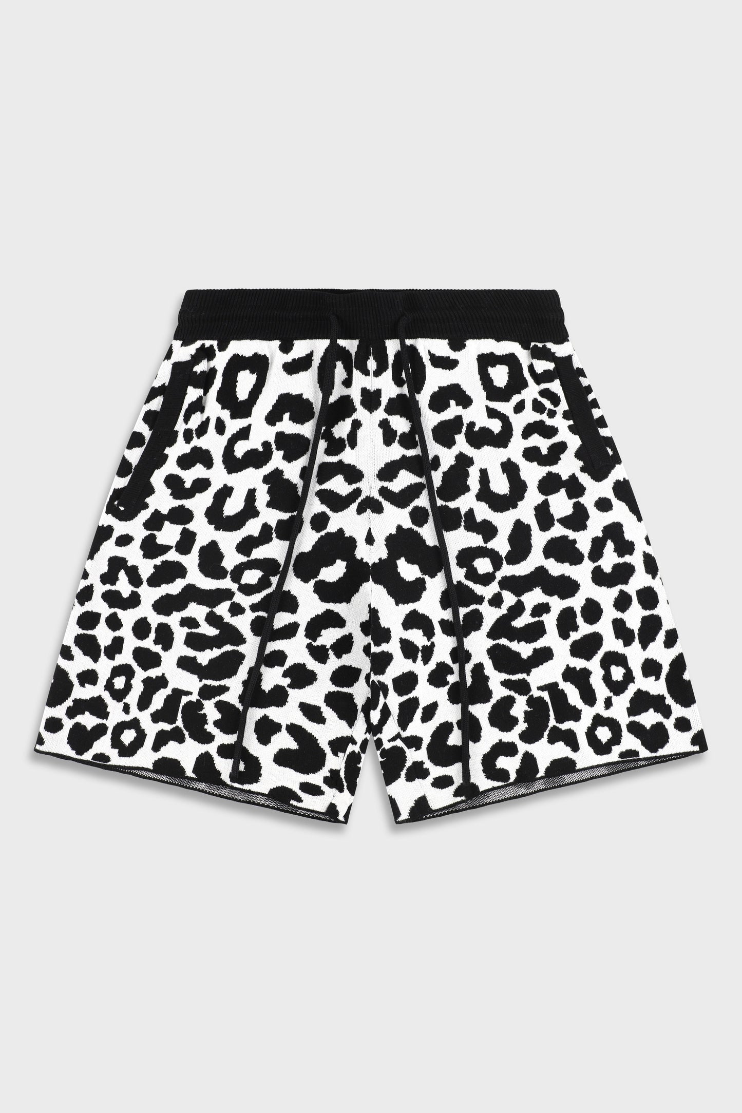 Leopard 814 White Knit Short Pant
