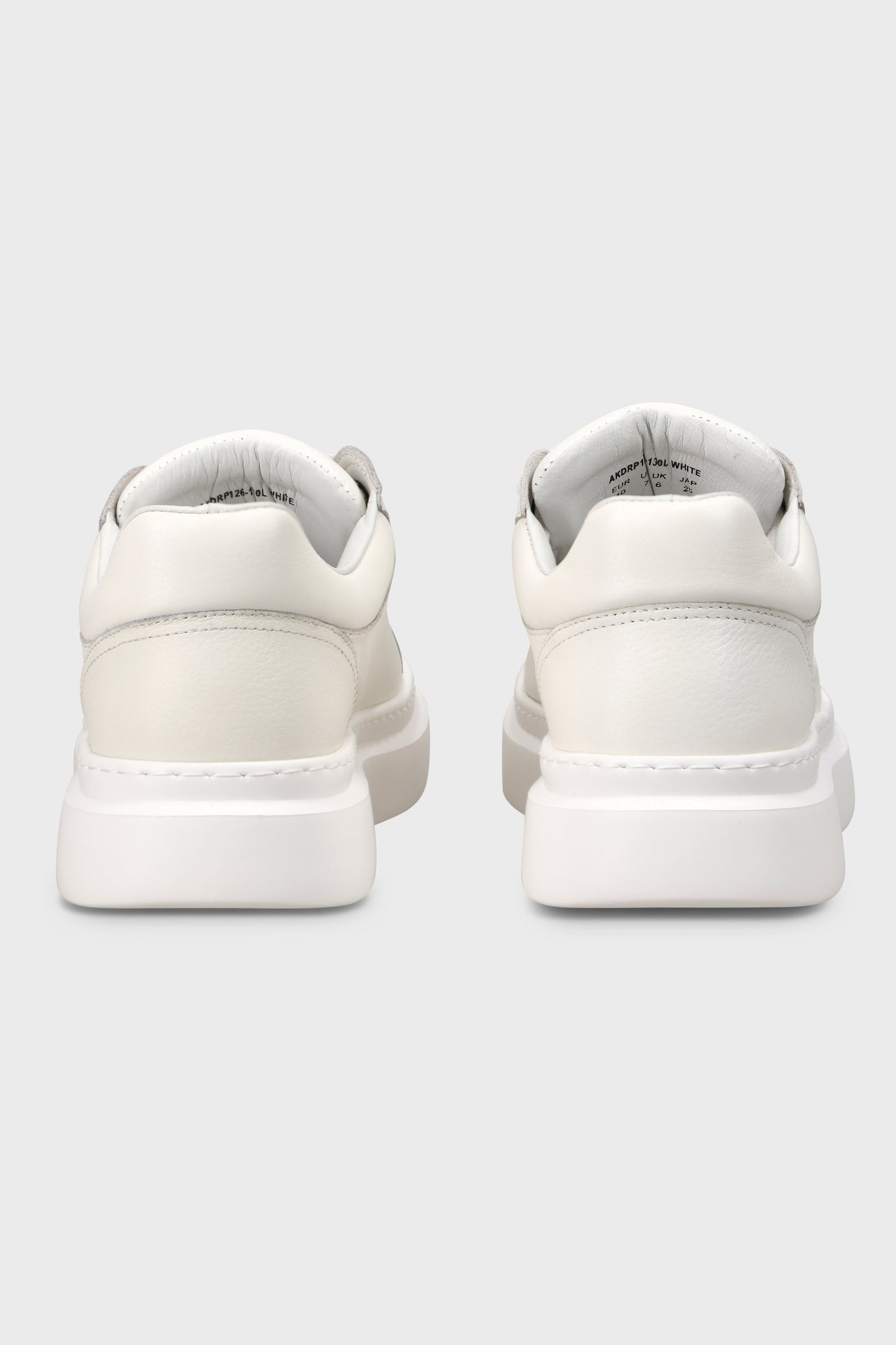Drop Line White Leather