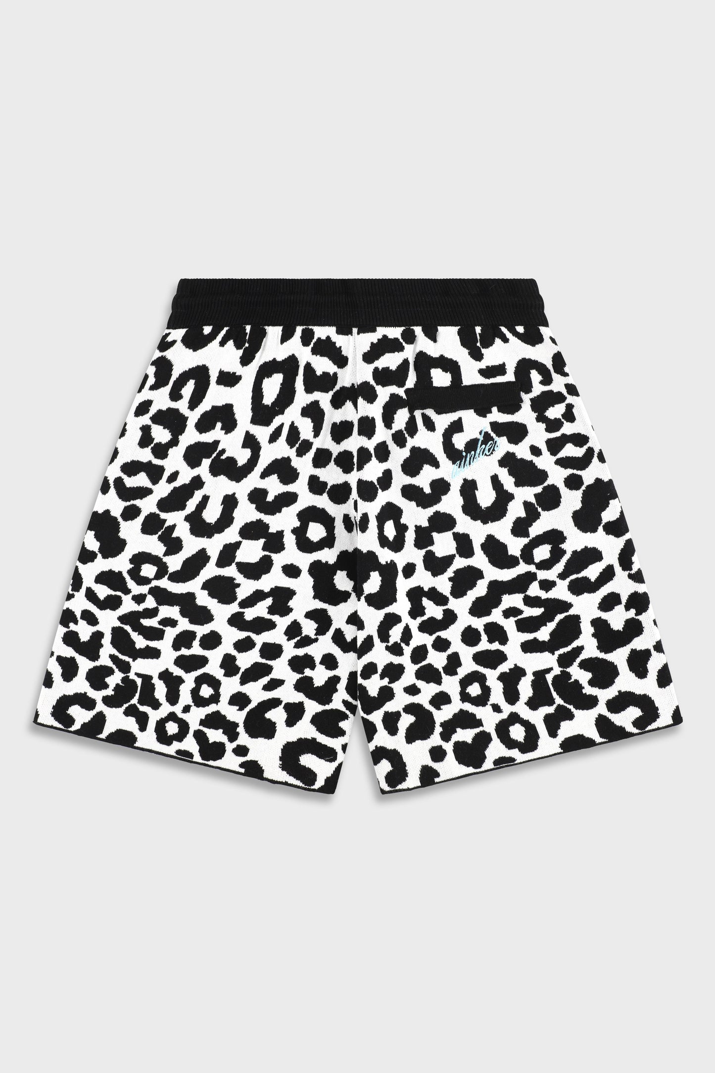 Leopard 814 White Knit Short Pant