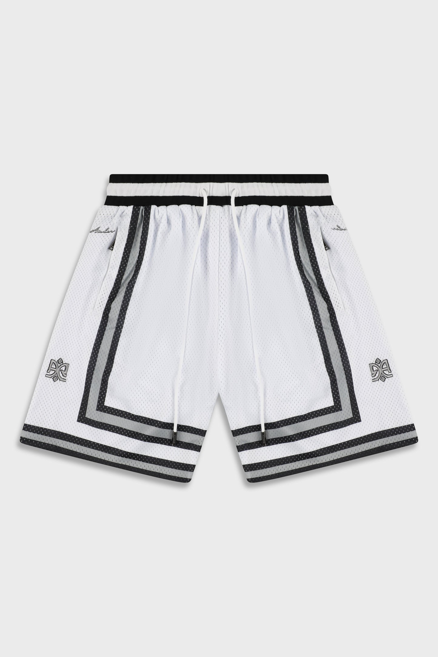 BB 712 White/Gray Short Pant