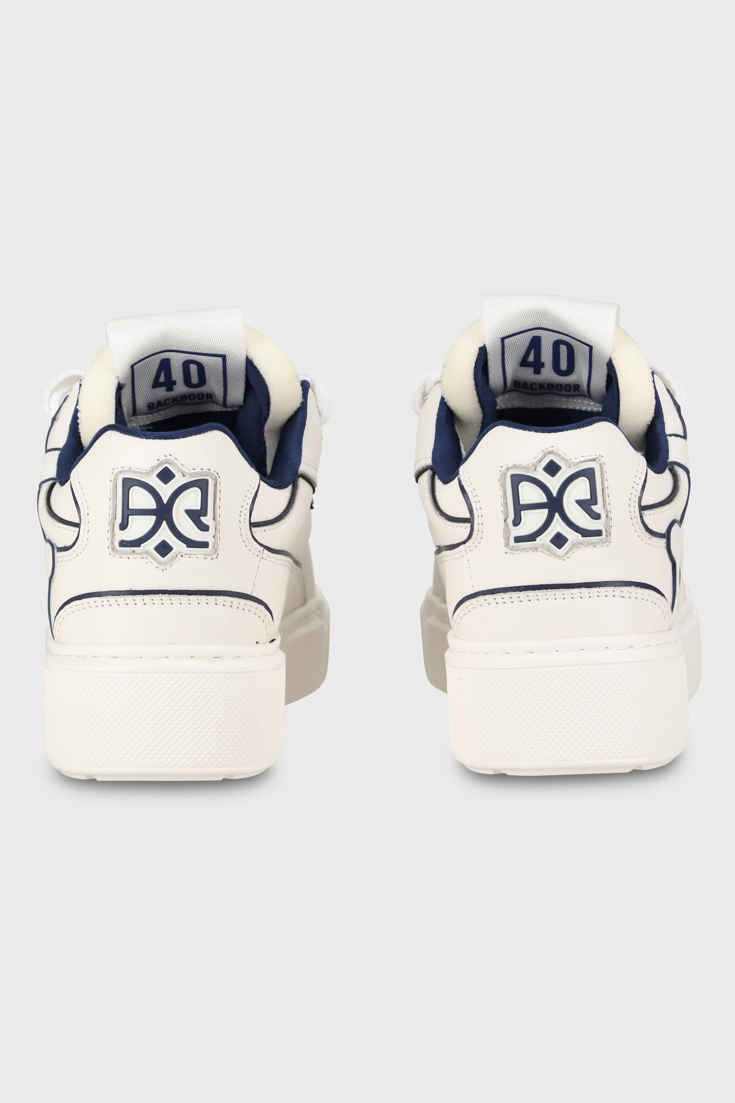 Backdoor Leather White Blue