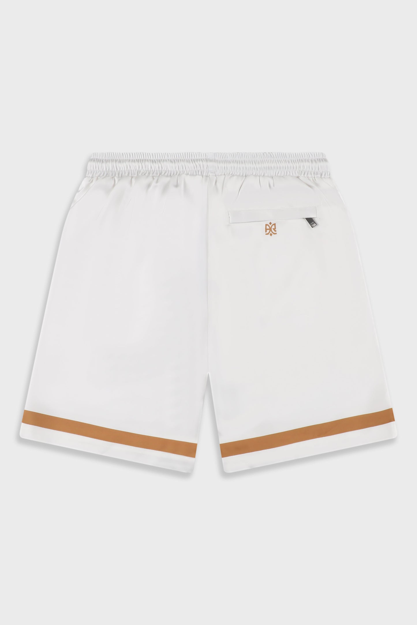 Satin 841 White/Orange Short