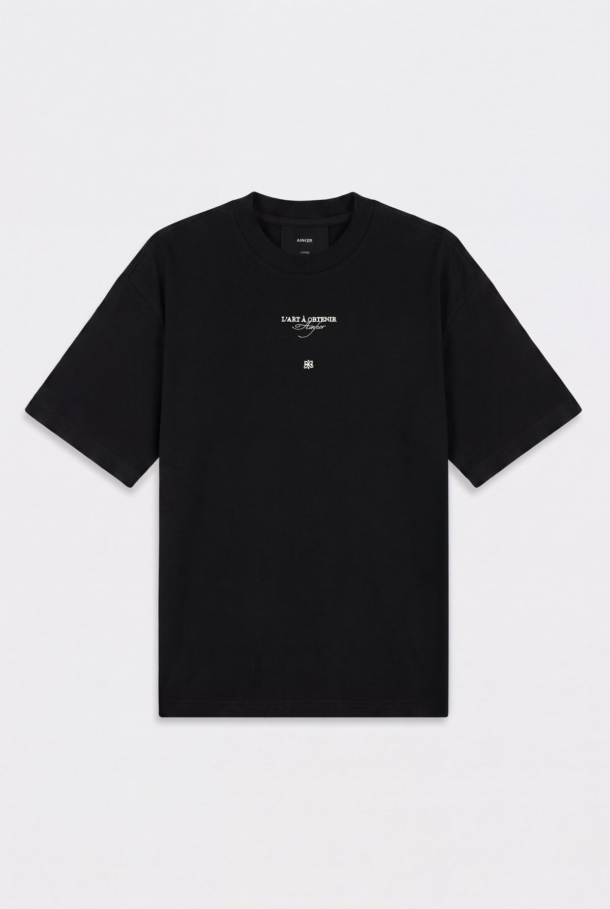Mercerized 1019 Black T-Shirt
