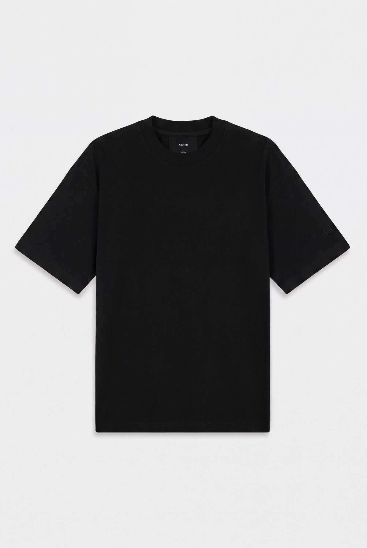 Mercerized 1043 Black T-Shirt