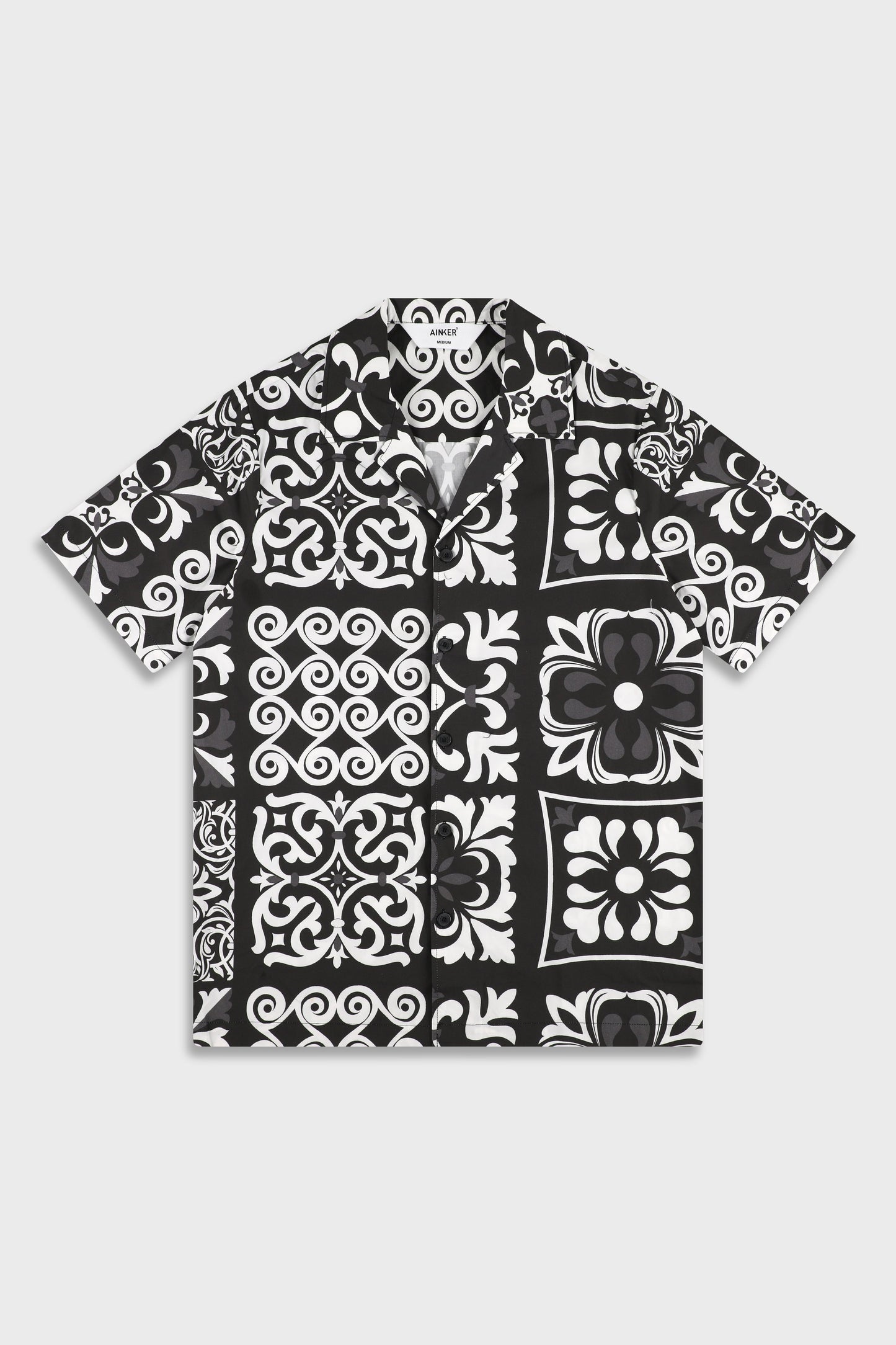 Cotton Poplin 840 Black Shirt