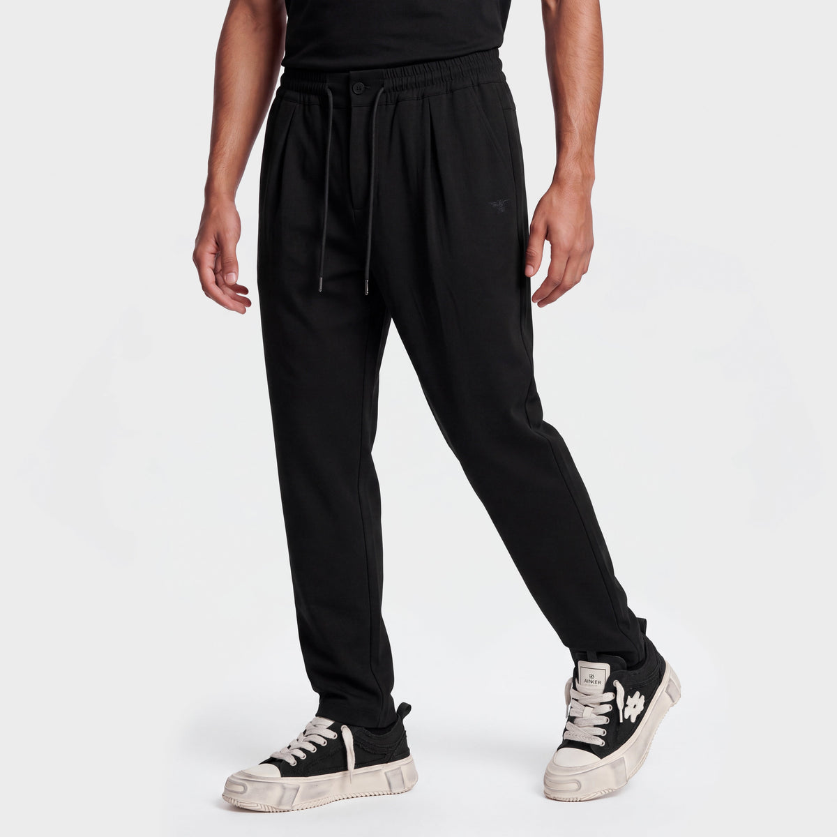 Wool Blend 1081 Black Pant