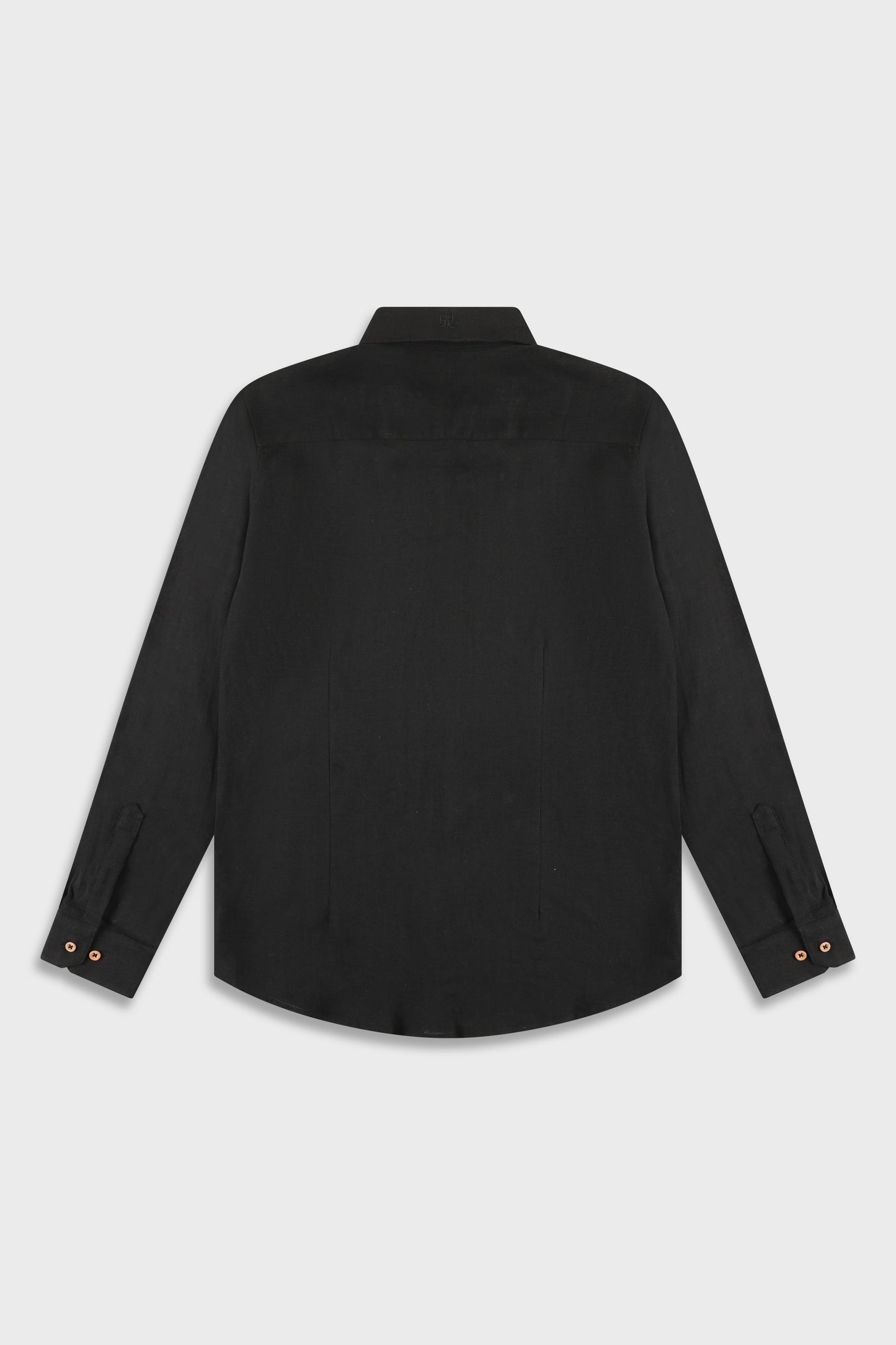 Linen Black 777 Button Shirt