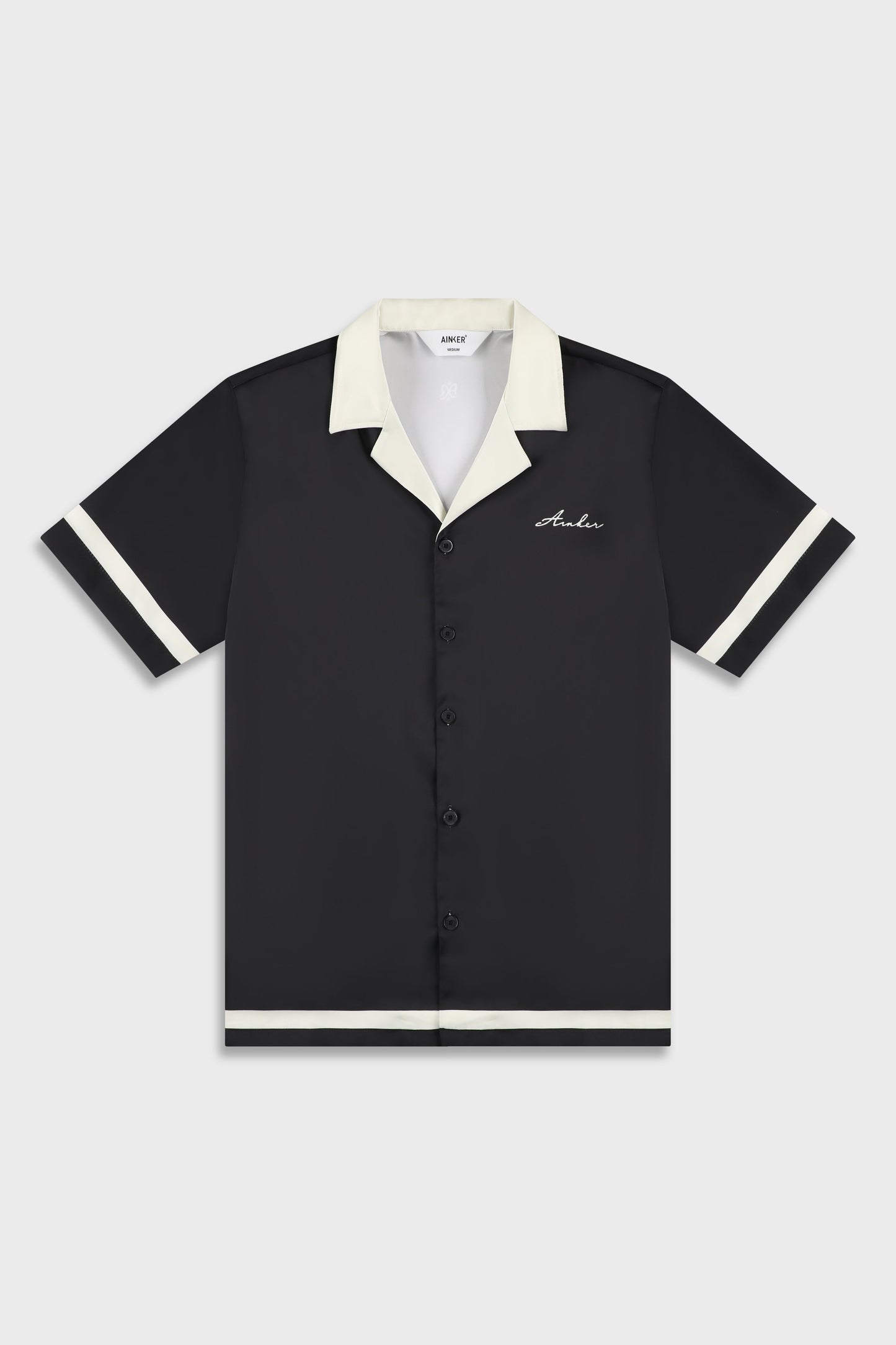 Satin 841 Black Shirt