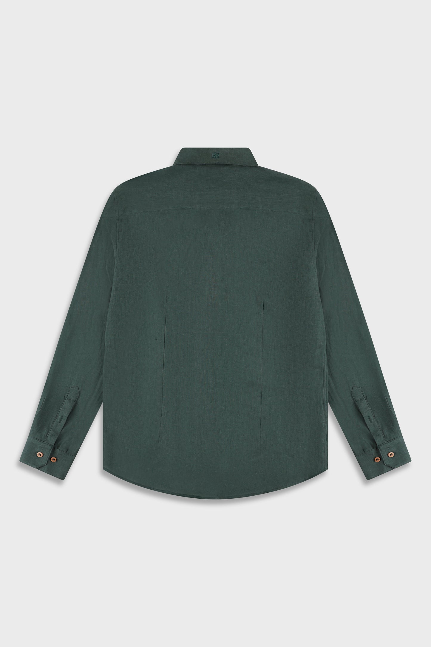 Linen Olive 777 Button Shirt