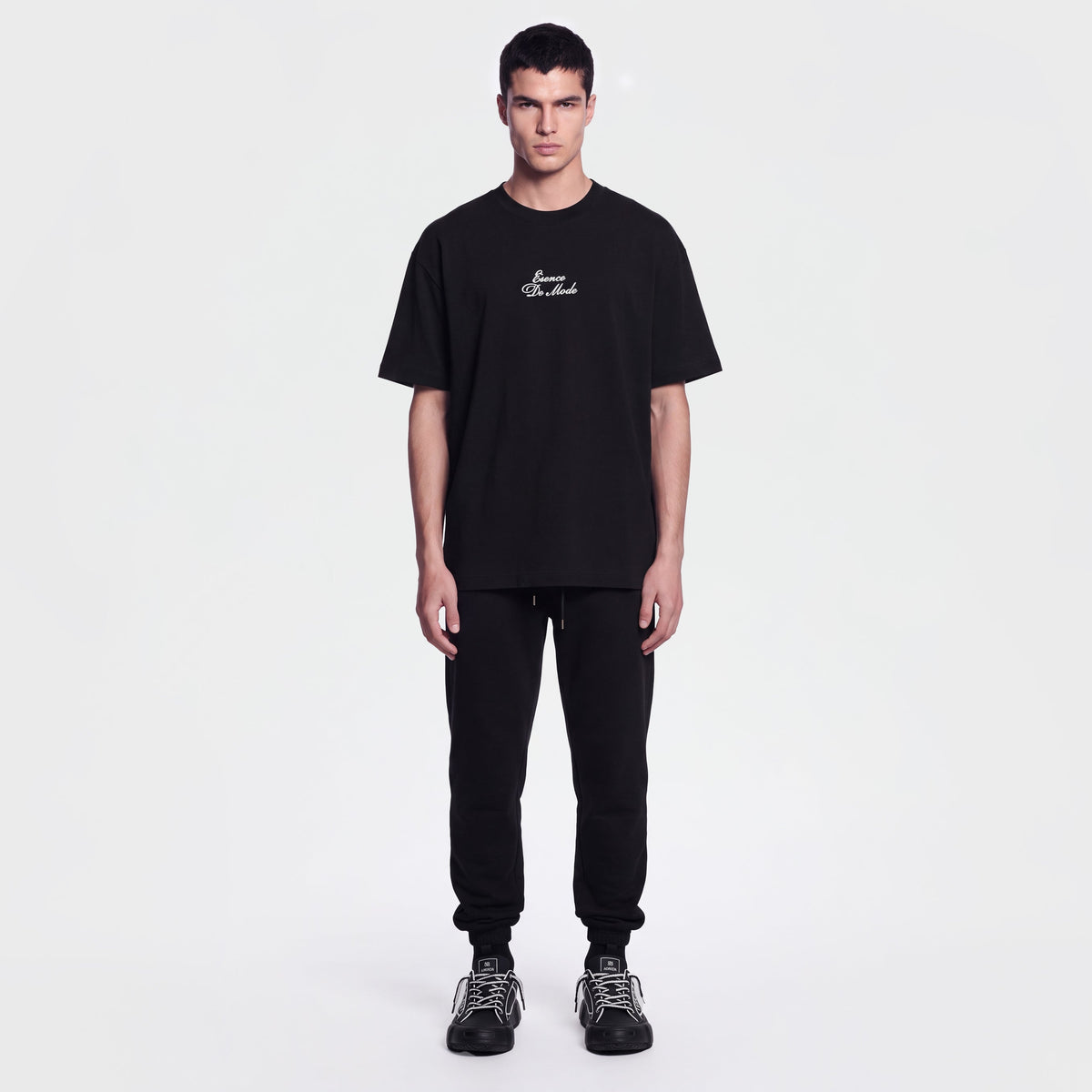 Mercerized 1163 Black T-Shirt