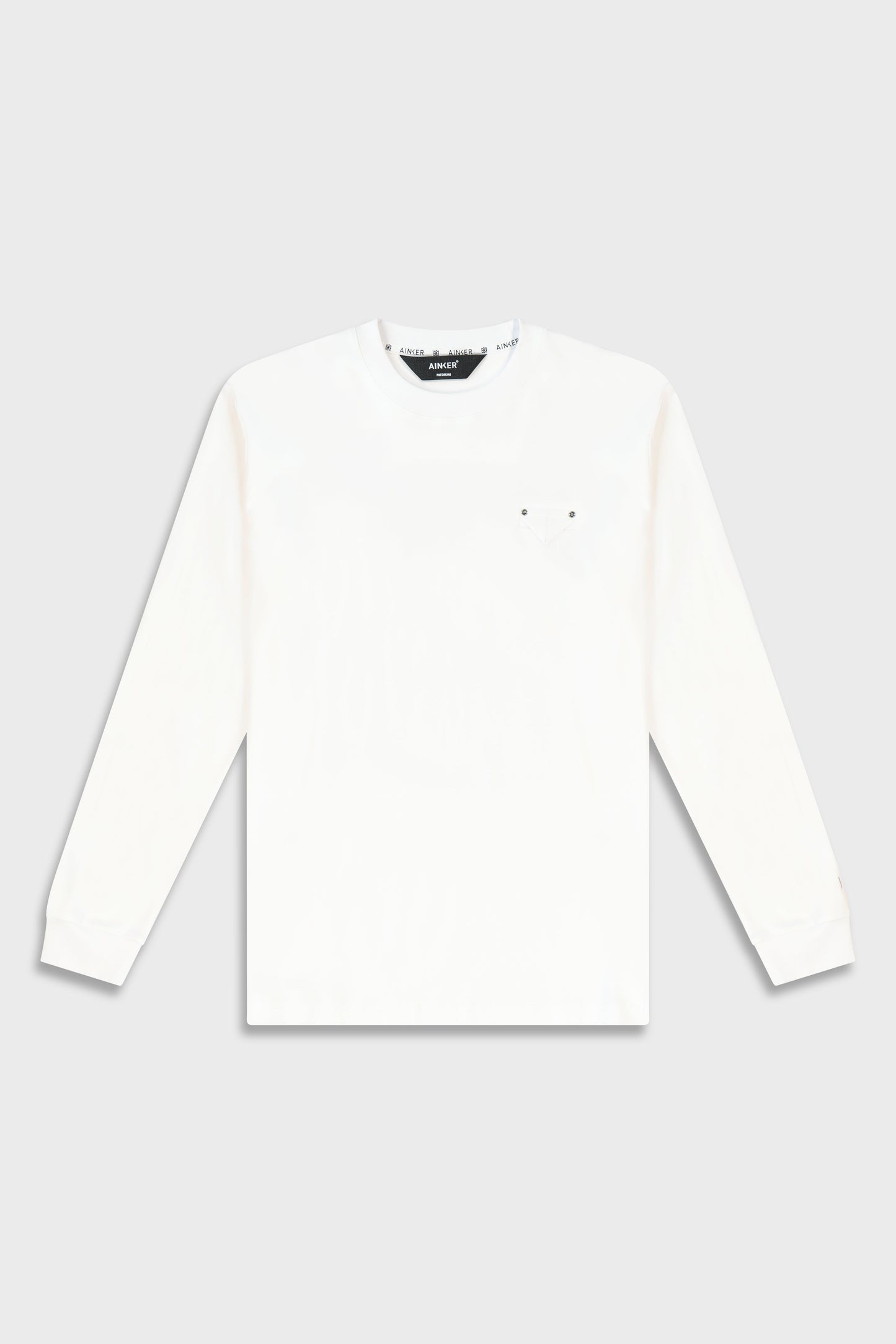 Mercerized 531 Long White T-Shirt