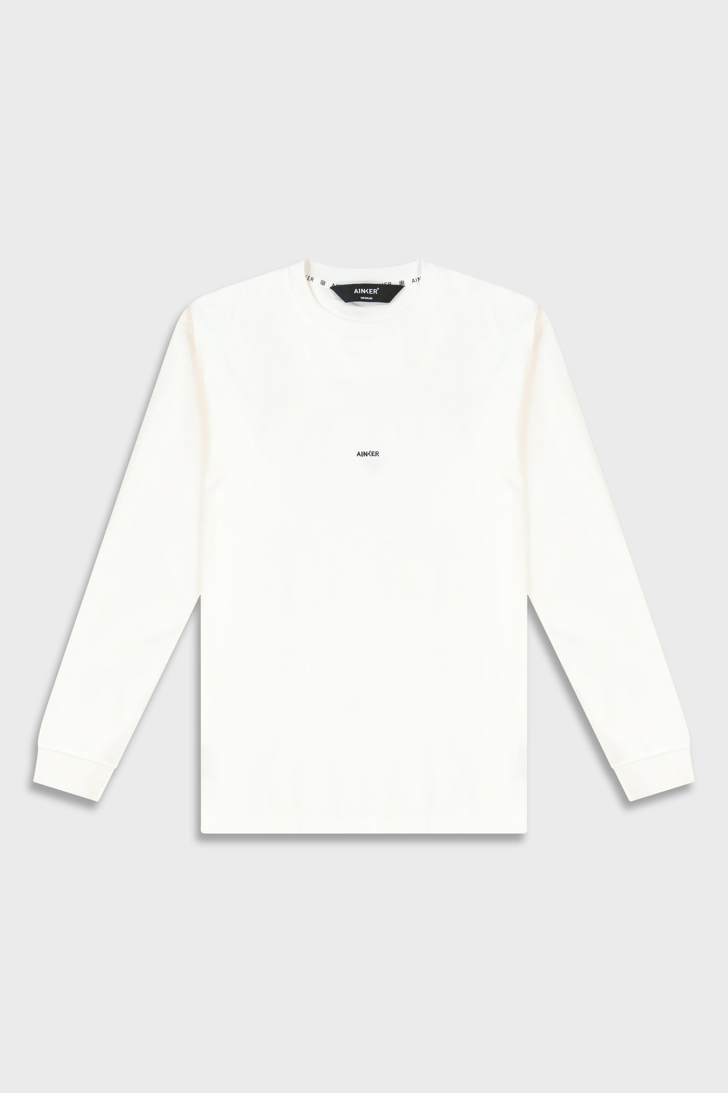 Mercerized 534 Long White T-Shirt