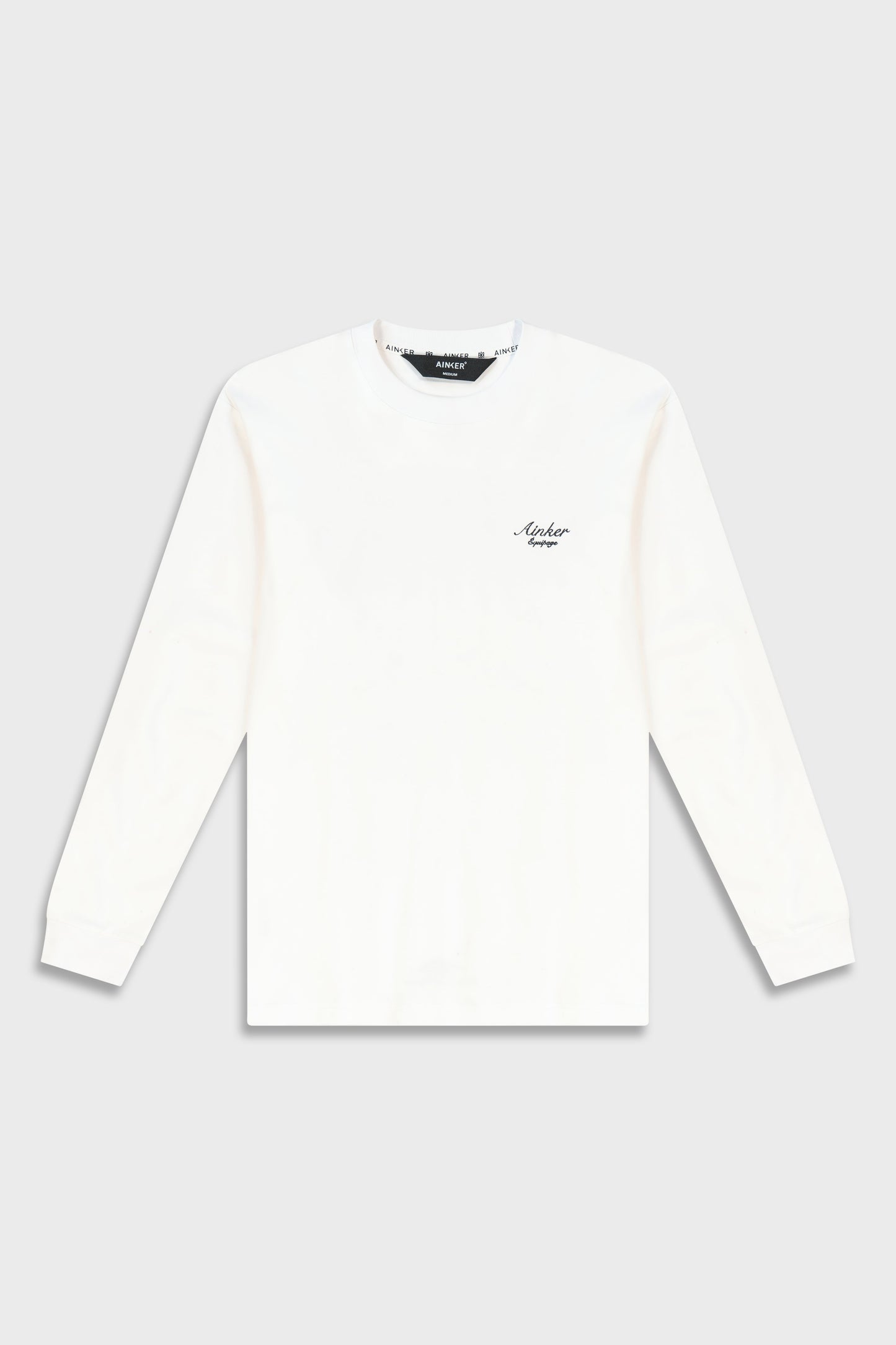 Mercerized 536 Long White T-Shirt