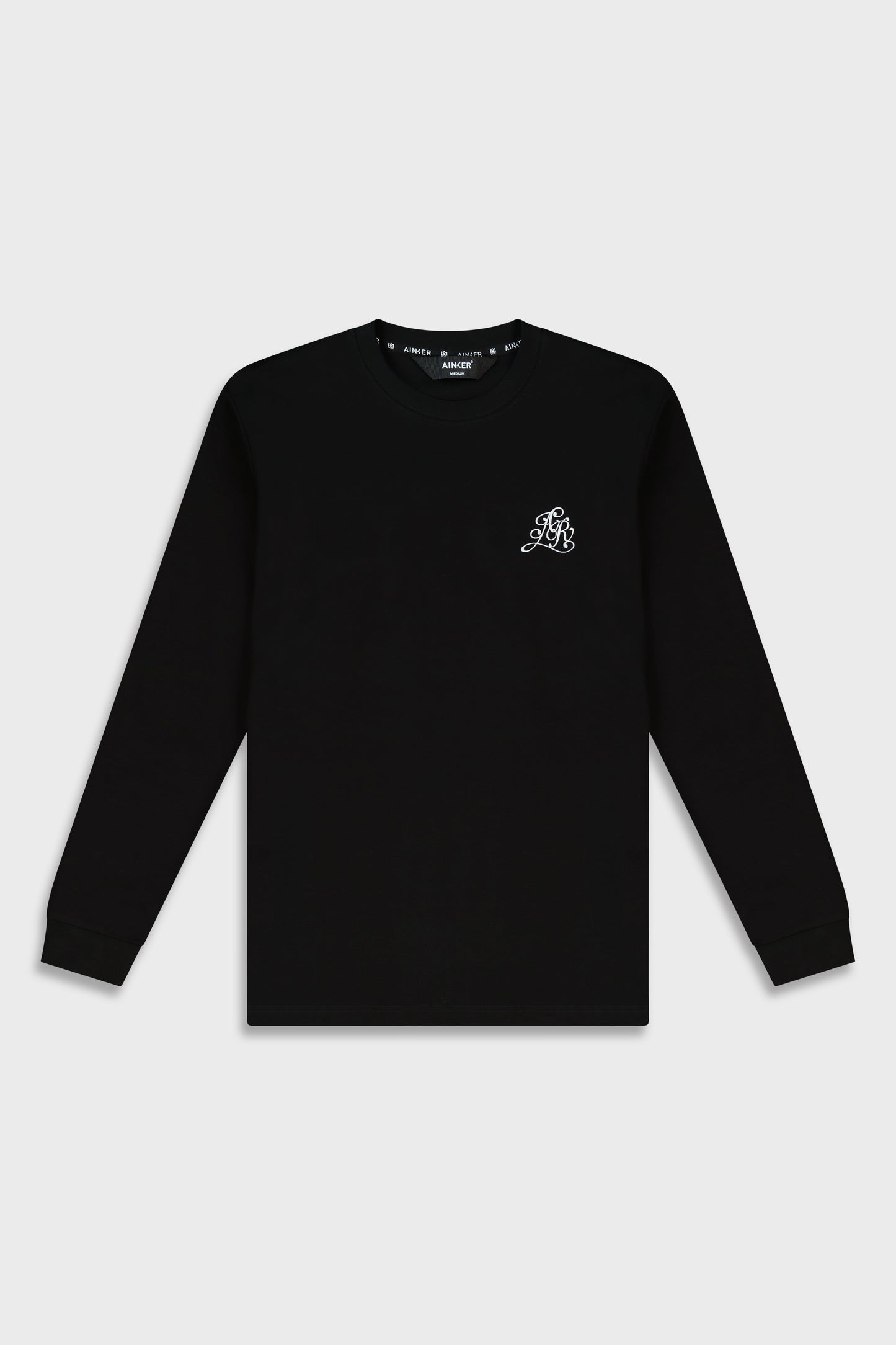 Mercerized 535 Long Black T-Shirt
