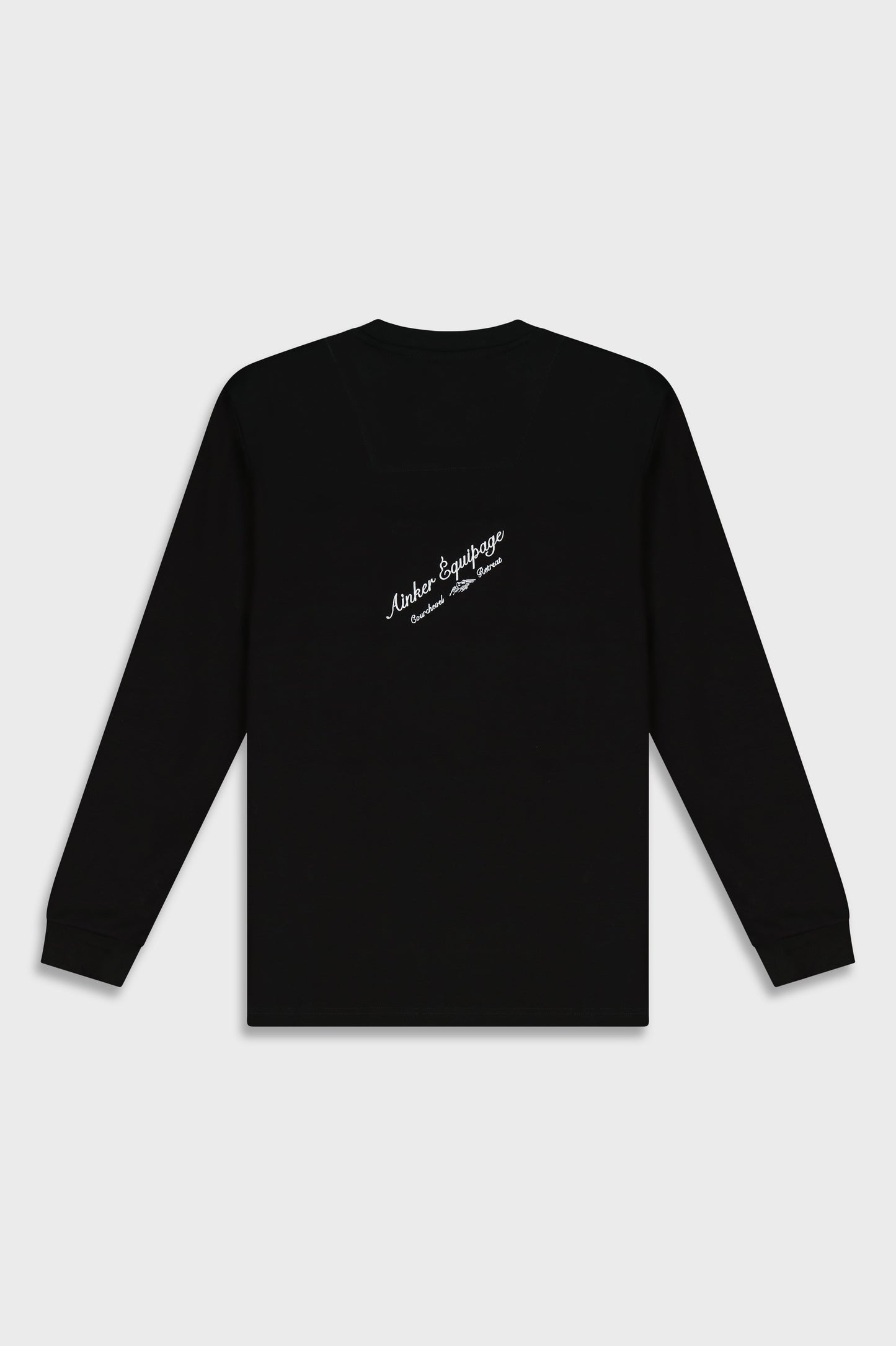 Mercerized 535 Long Black T-Shirt