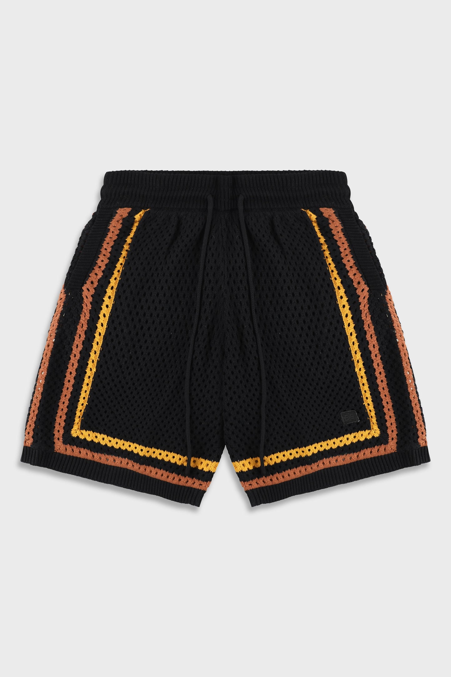 Black/Orange Mesh 804 Short Pant