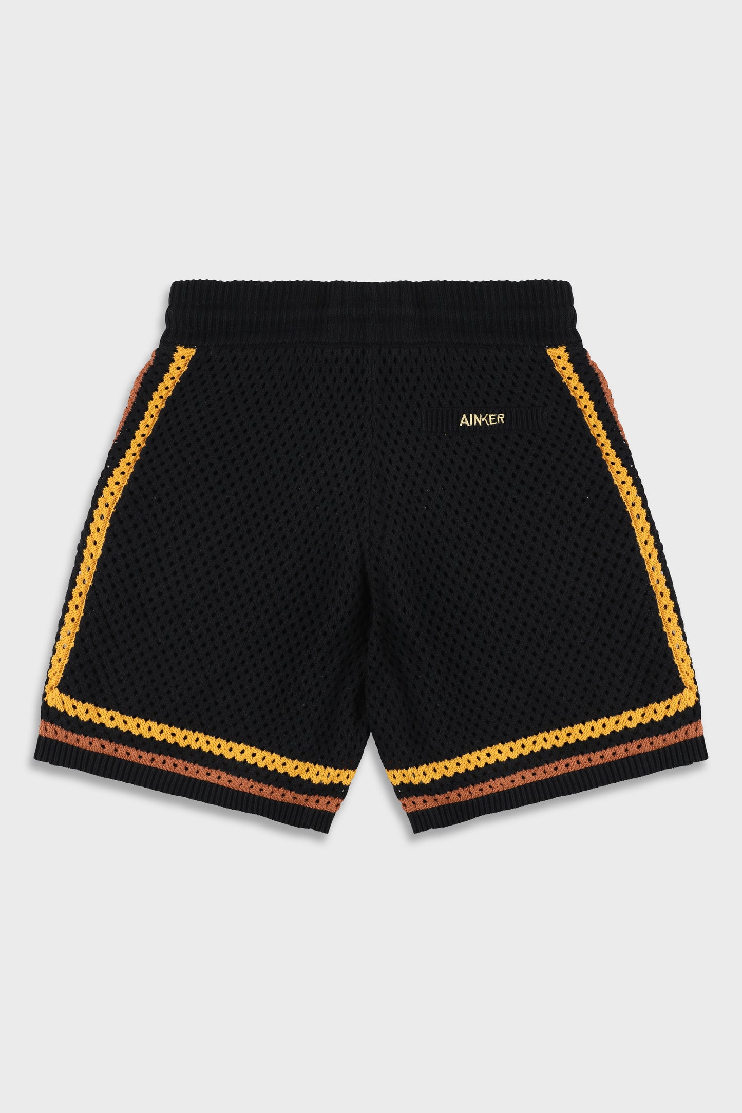 Black/Orange Mesh 804 Short Pant