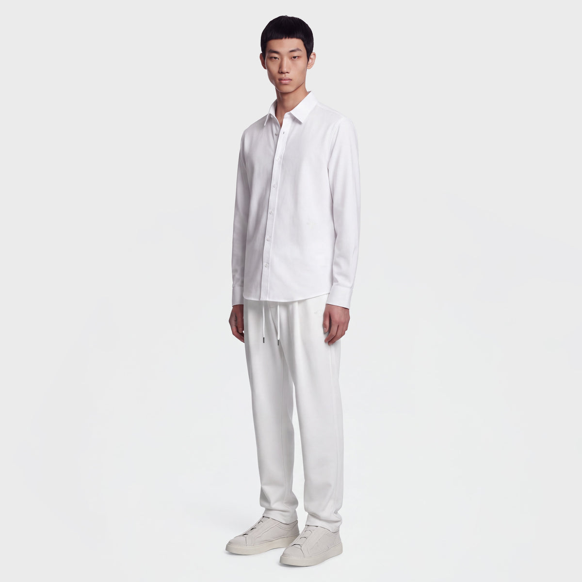 Wool Blend 1081 White Pant
