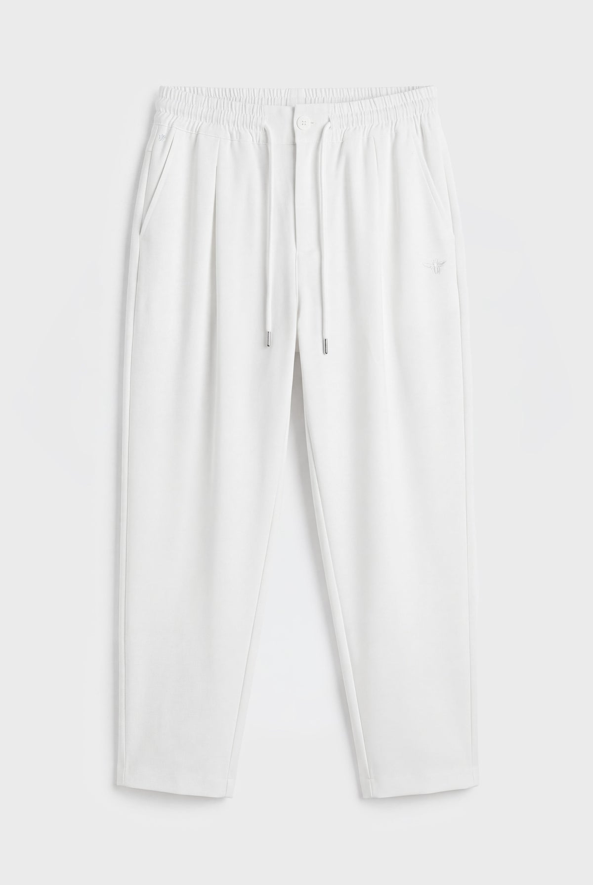 Wool Blend 1081 White Pant