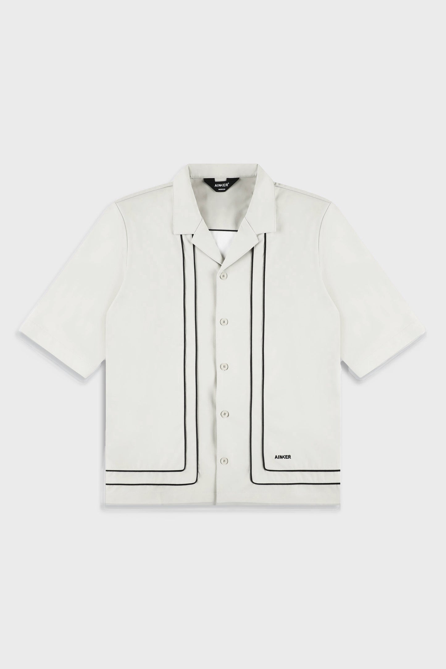 Tech 801 Off-White Short Button Shirt
