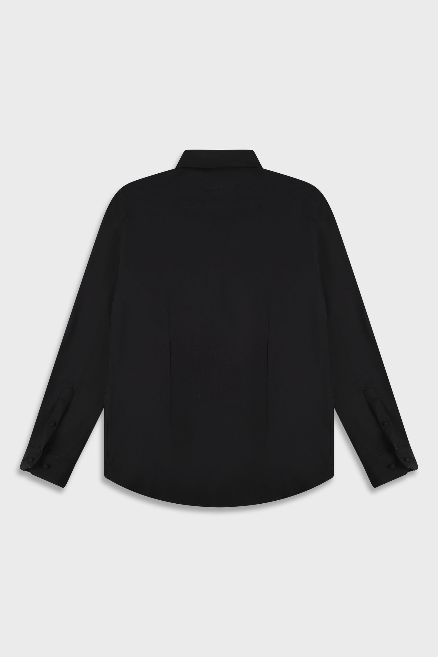 Wool Blend Black 779 Button Shirt