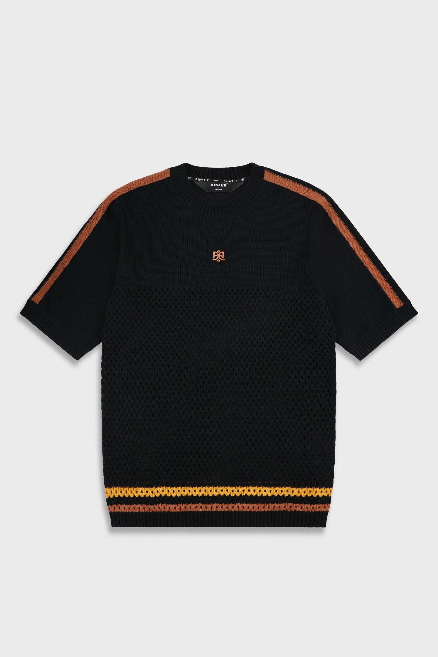 Black/Orange Mesh 804 T-Shirt