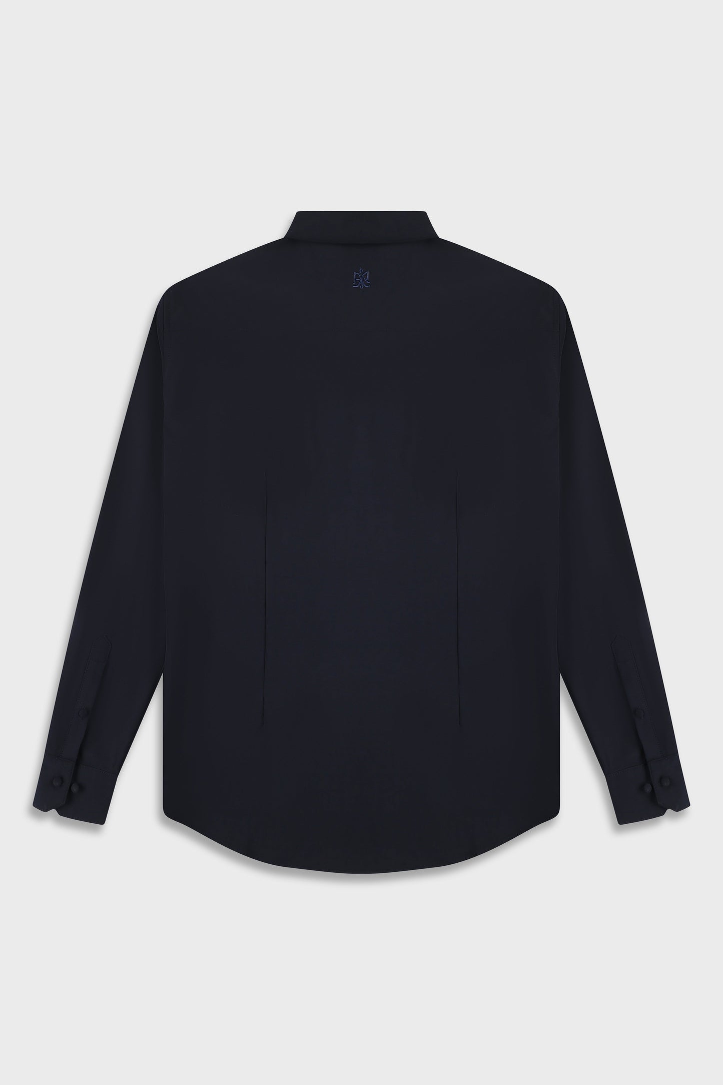 Wool Blend Navy 778 Zipper Shirt