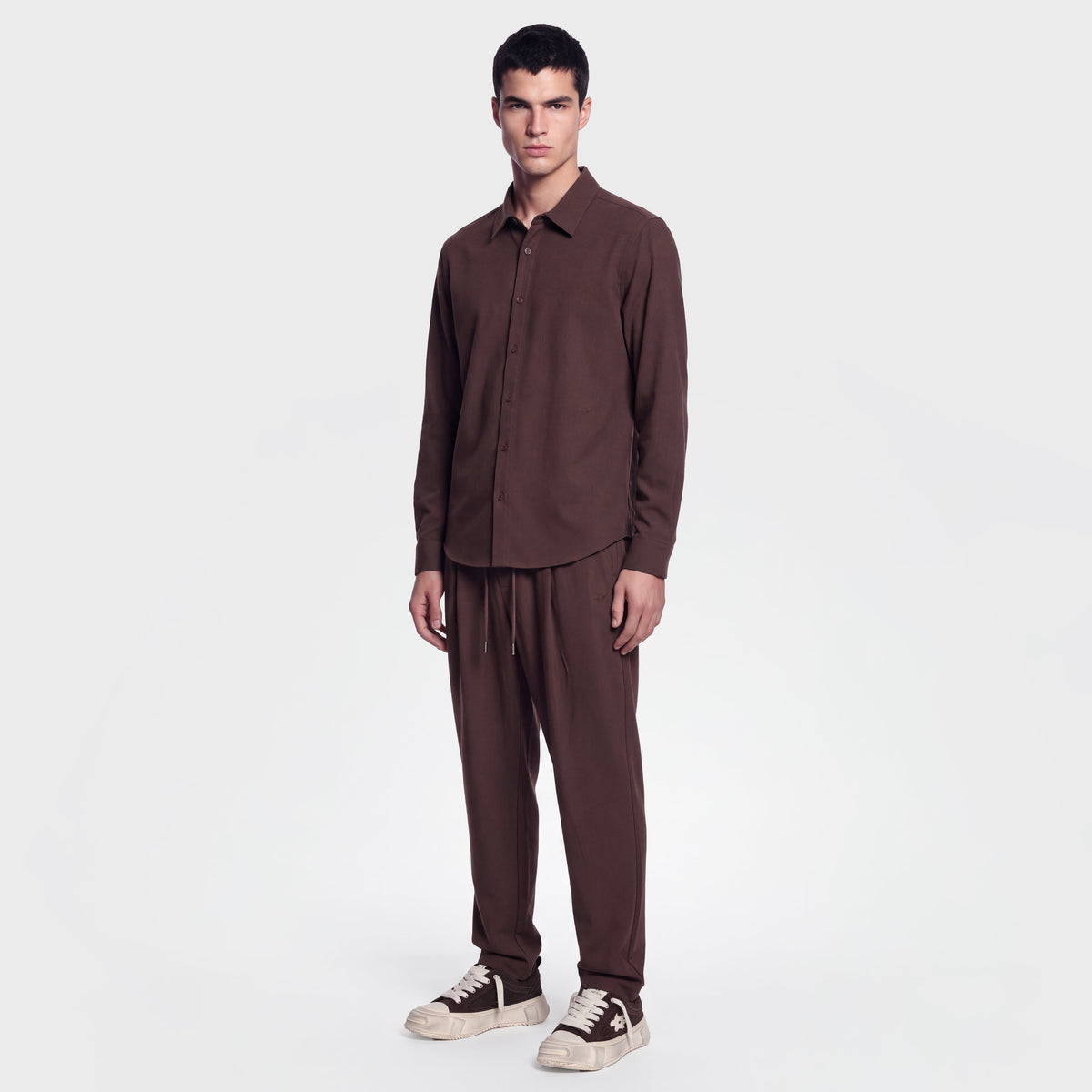Wool Blend 1081 Brown Pant