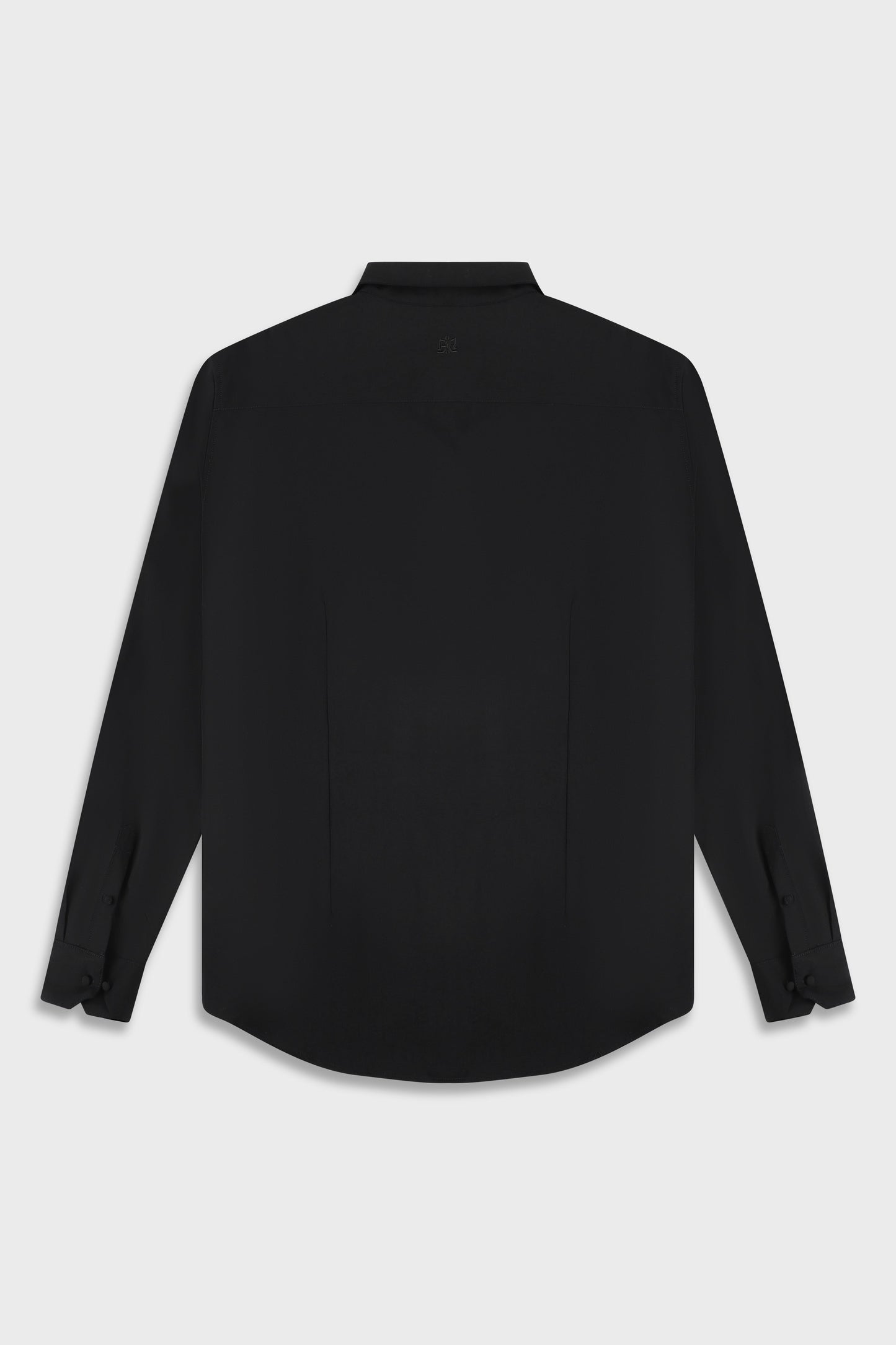 Wool Blend Black 778 Zipper Shirt
