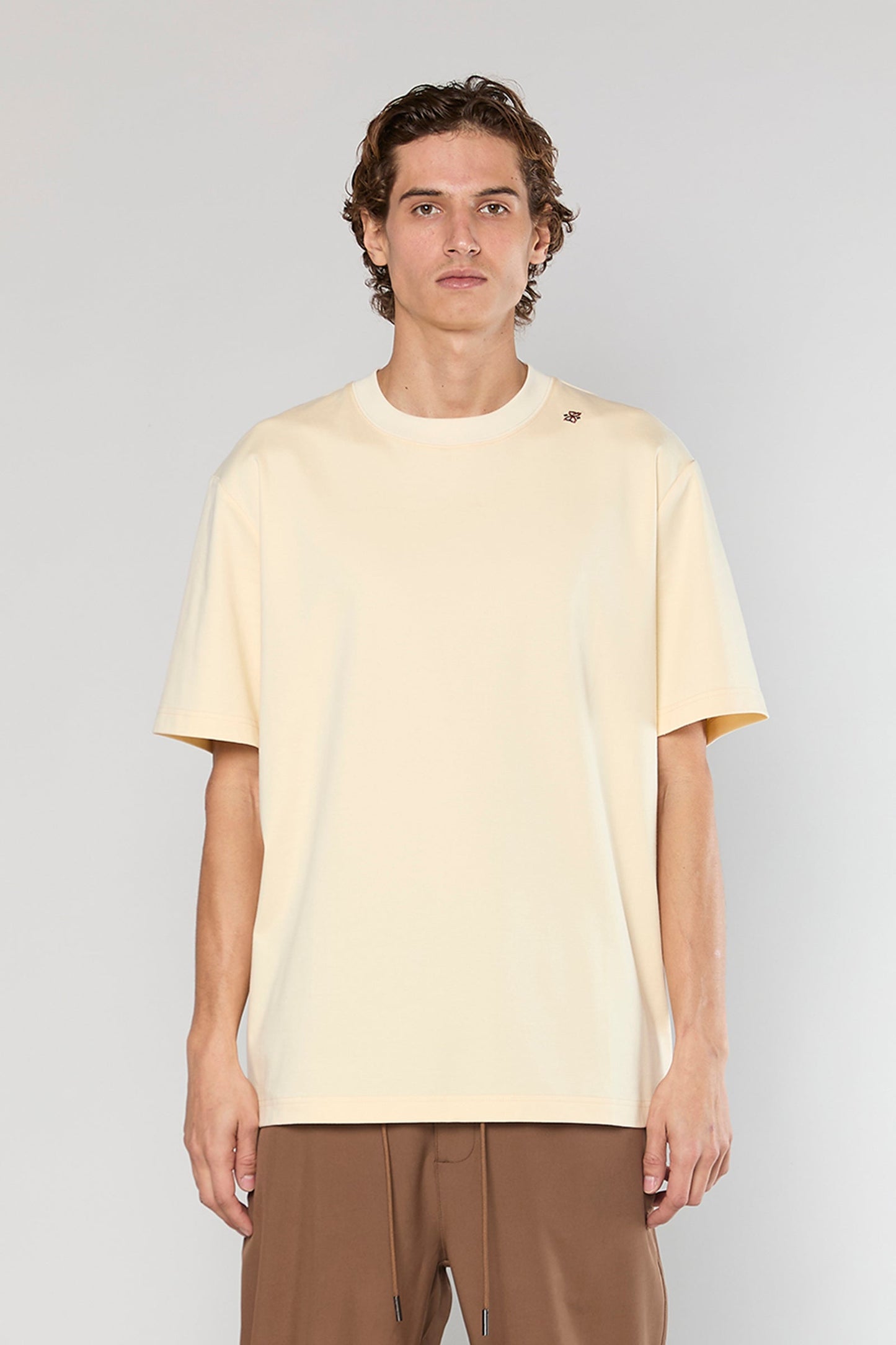 Mercerized 743 Beige T-Shirt